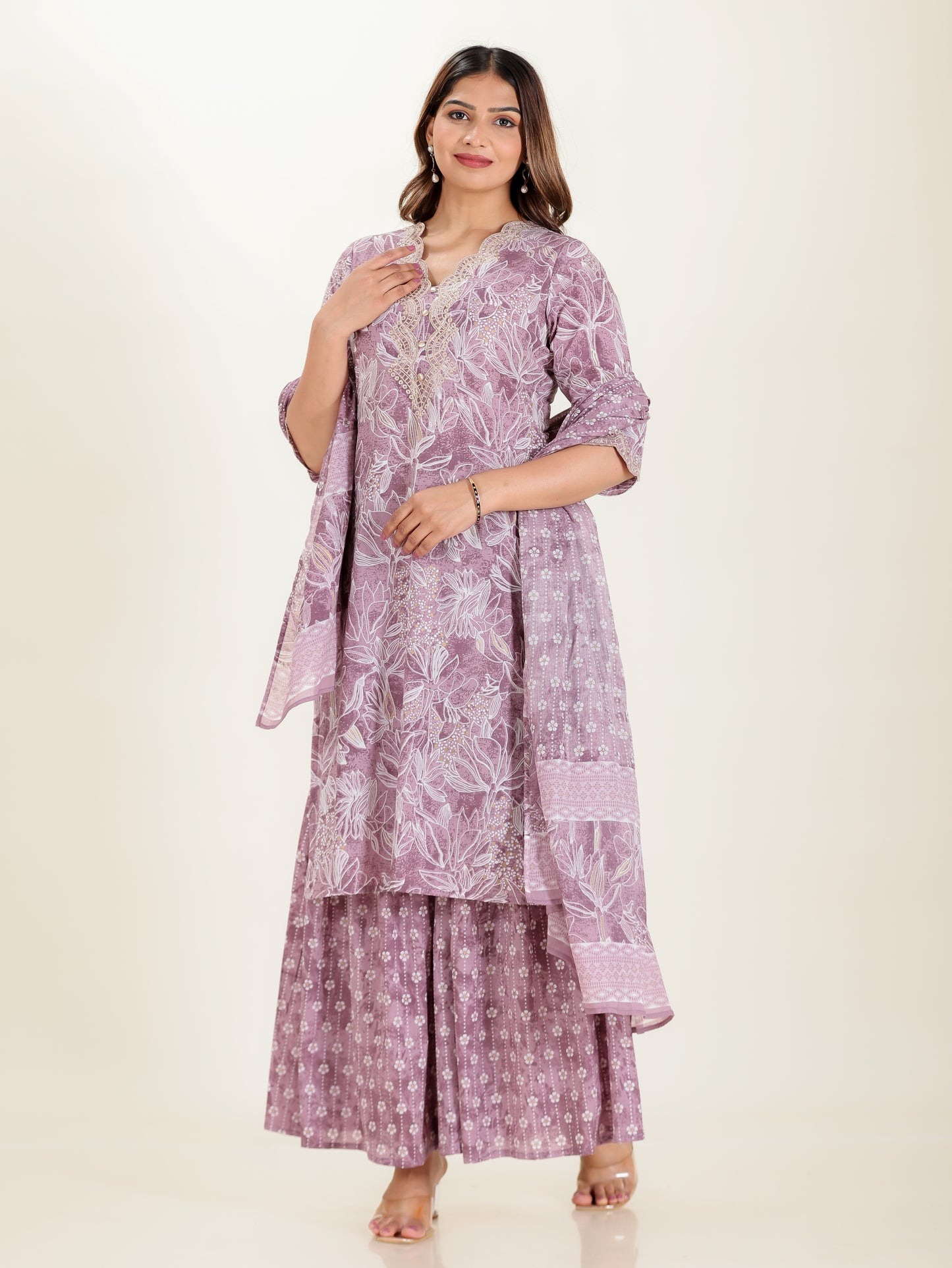 Soft Cotton Floral Kurta