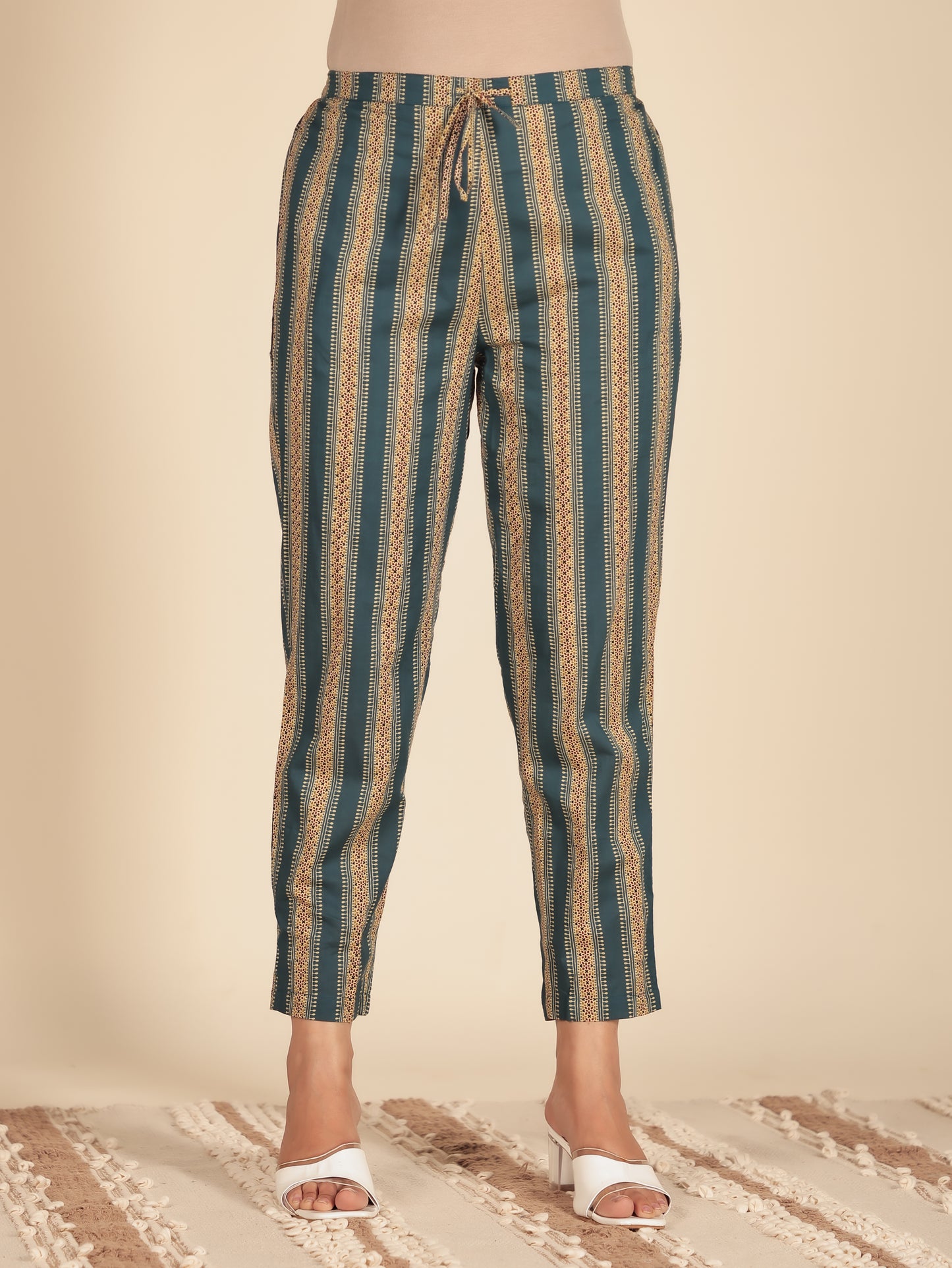 Soft Cotton Striped Pant