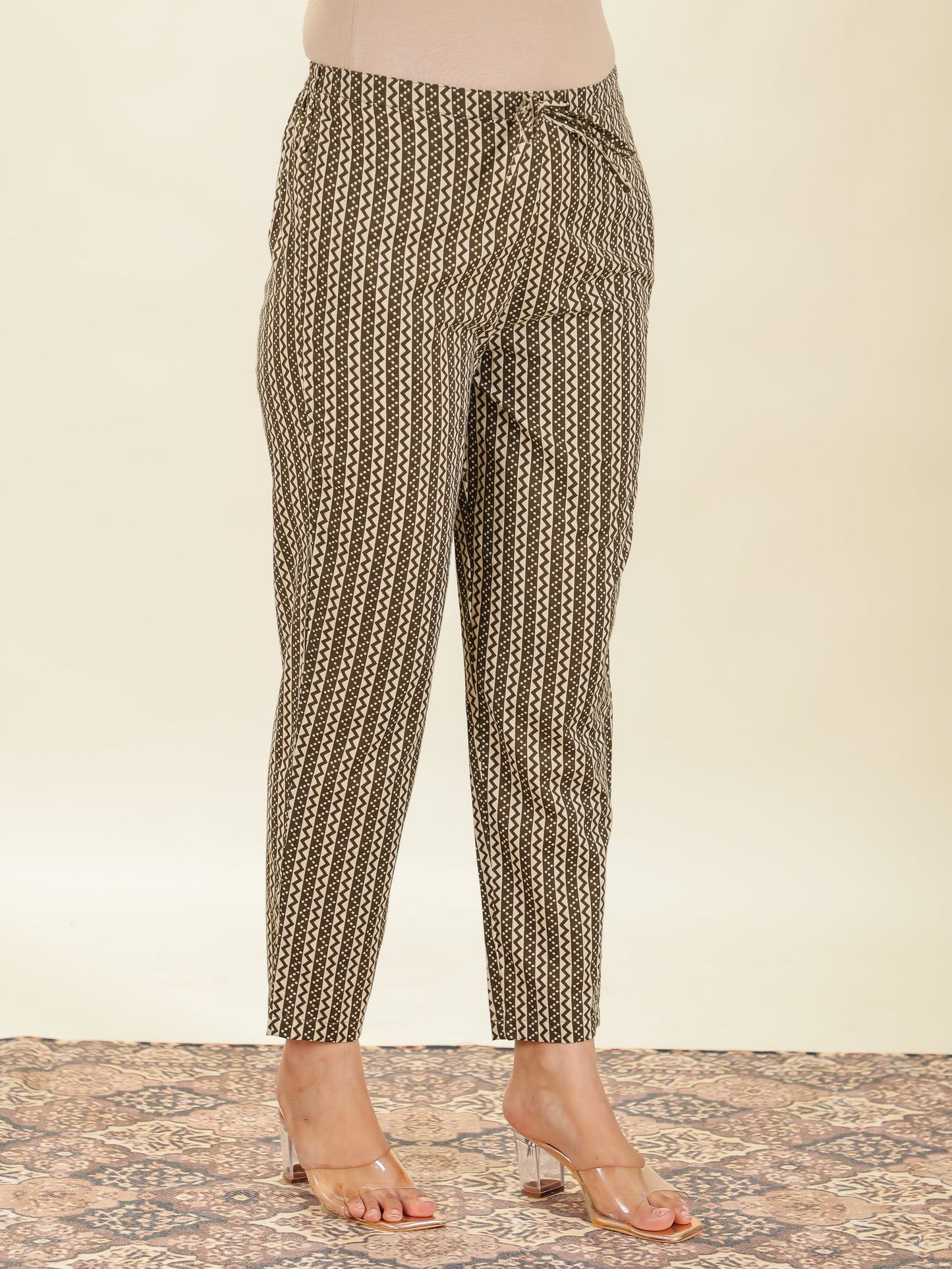 Soft Cotton Striped Pant