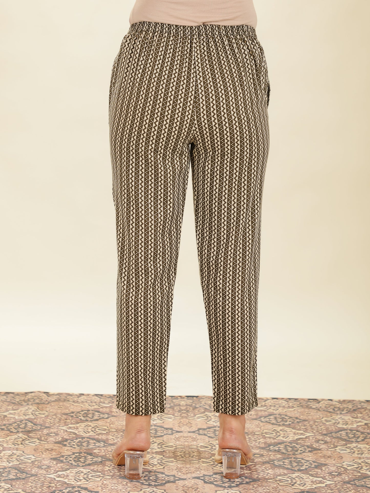 Soft Cotton Striped Pant