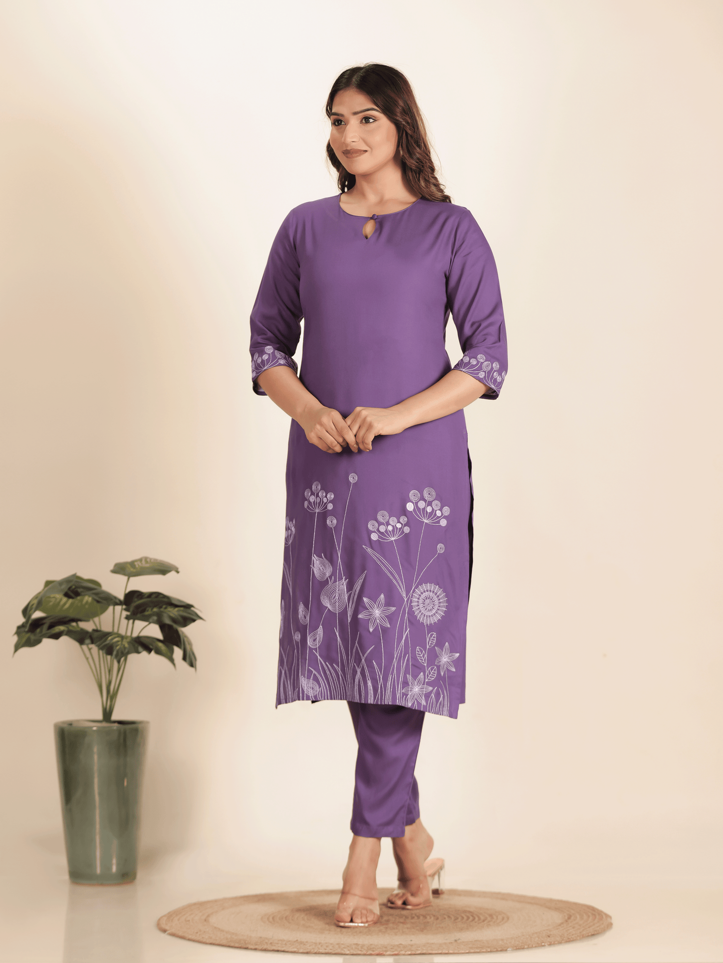 Rayon Solid Kurta