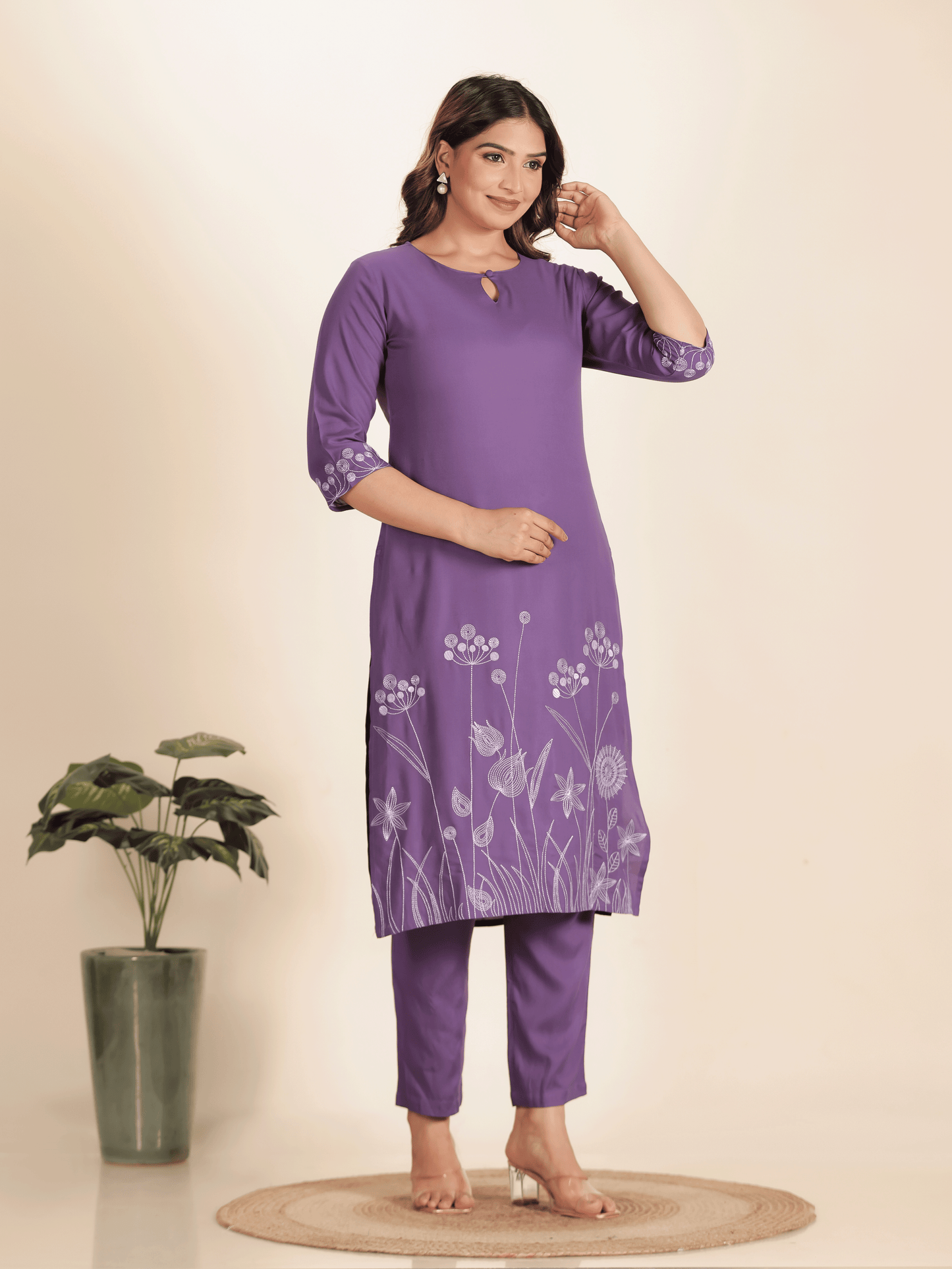 Rayon Solid Kurta