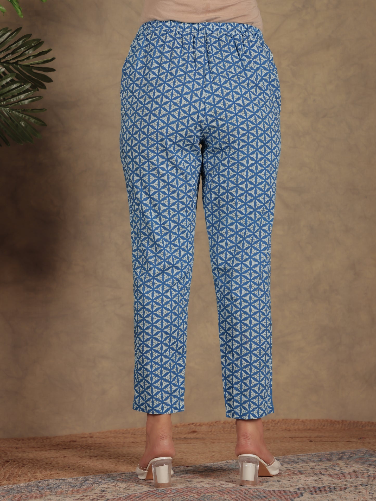 Soft Cotton Geometric Pant