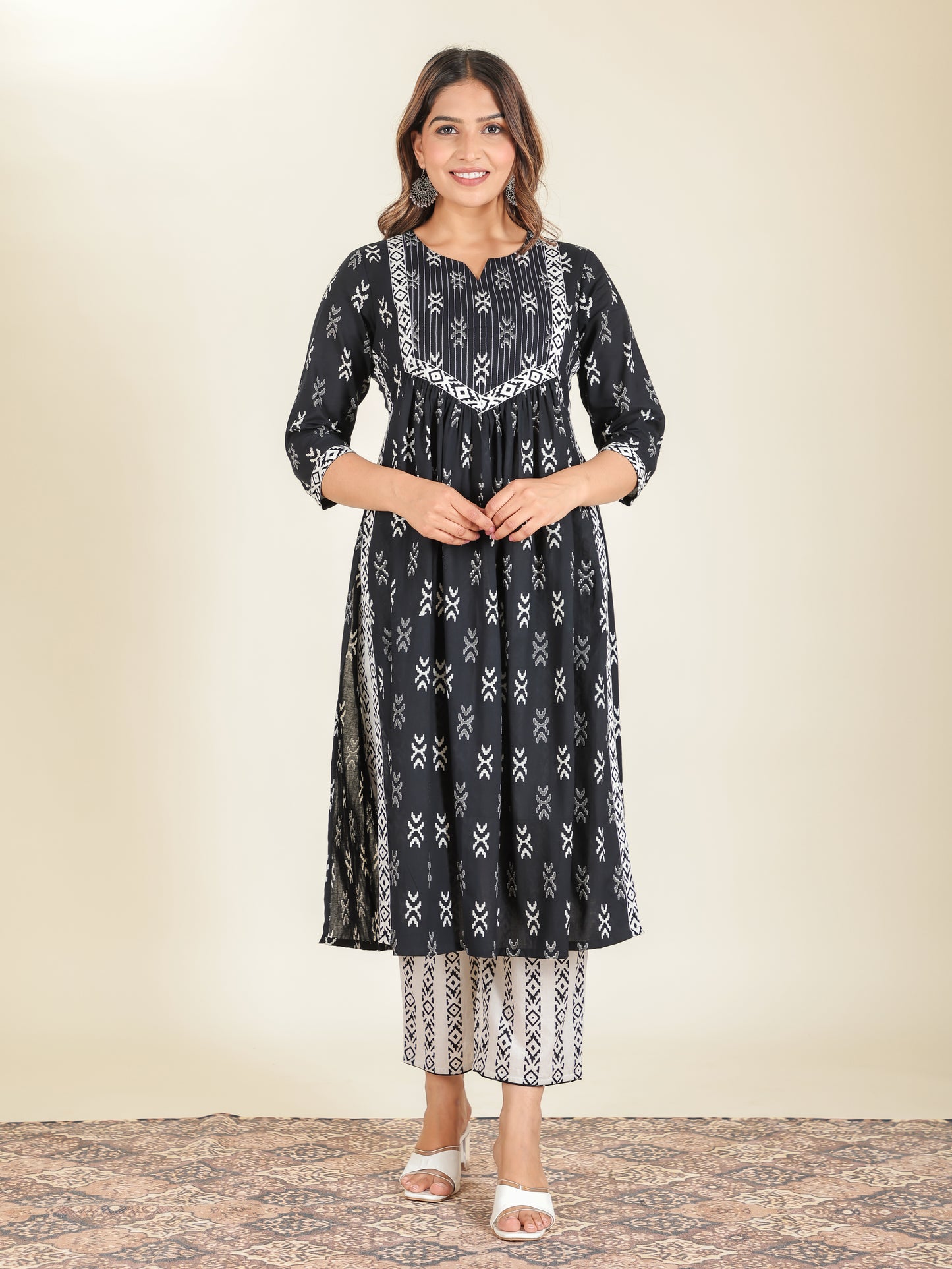 Soft Cotton Ikat Kurta