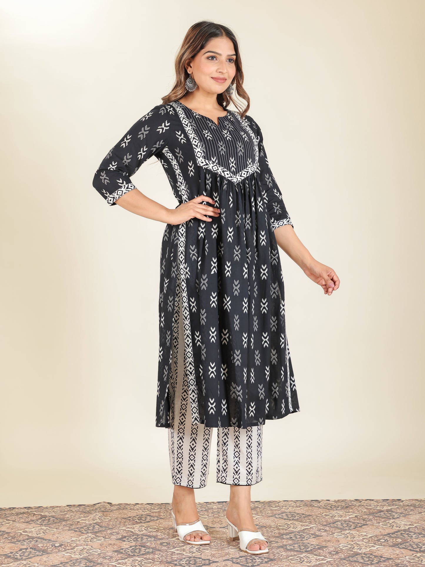 Soft Cotton Ikat Kurta