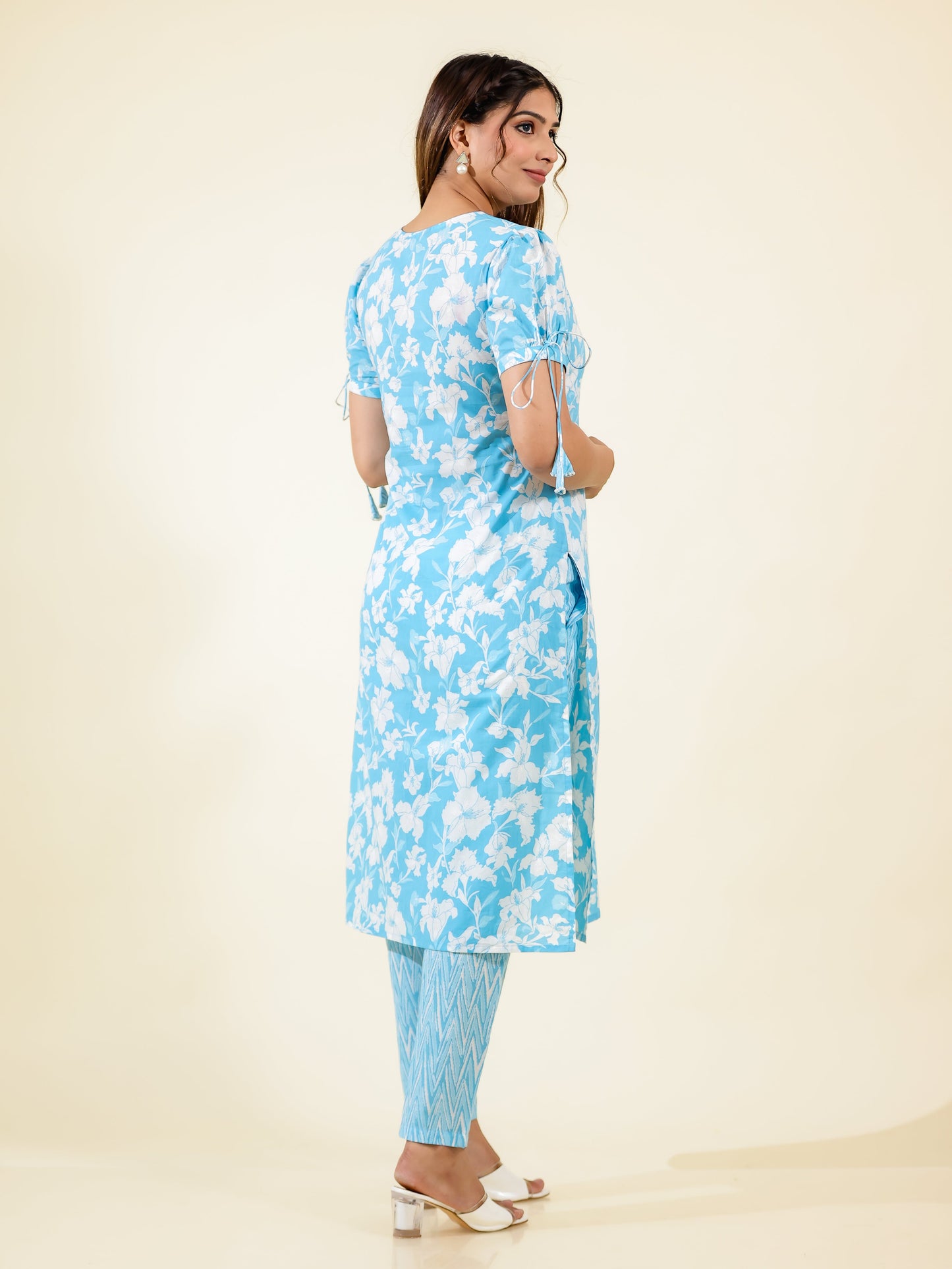 Soft Cotton Floral Kurta