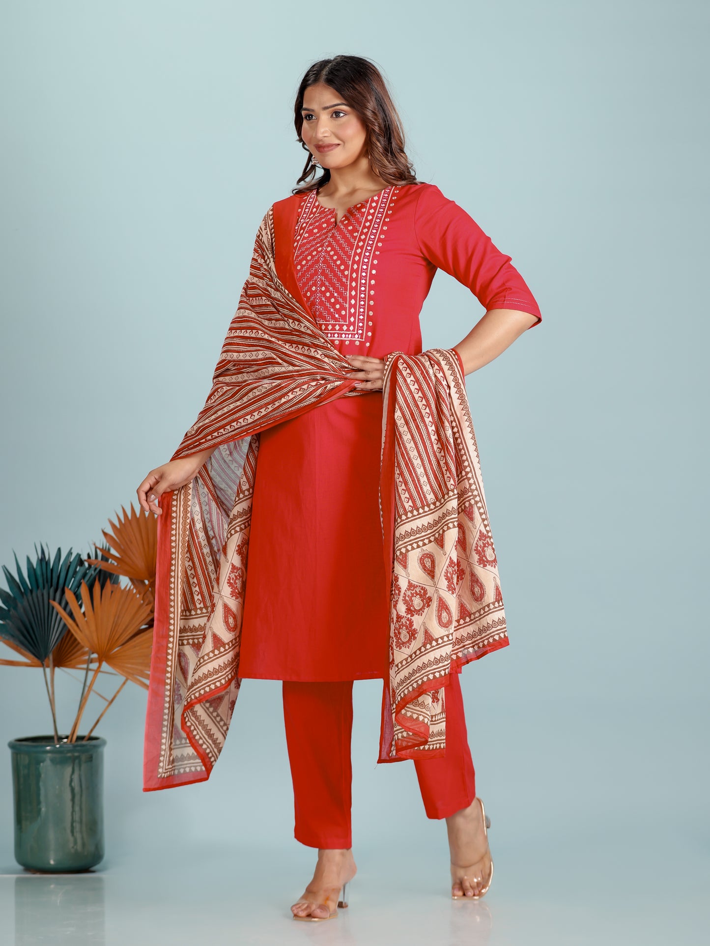 Voile Cotton Tribal Dupatta