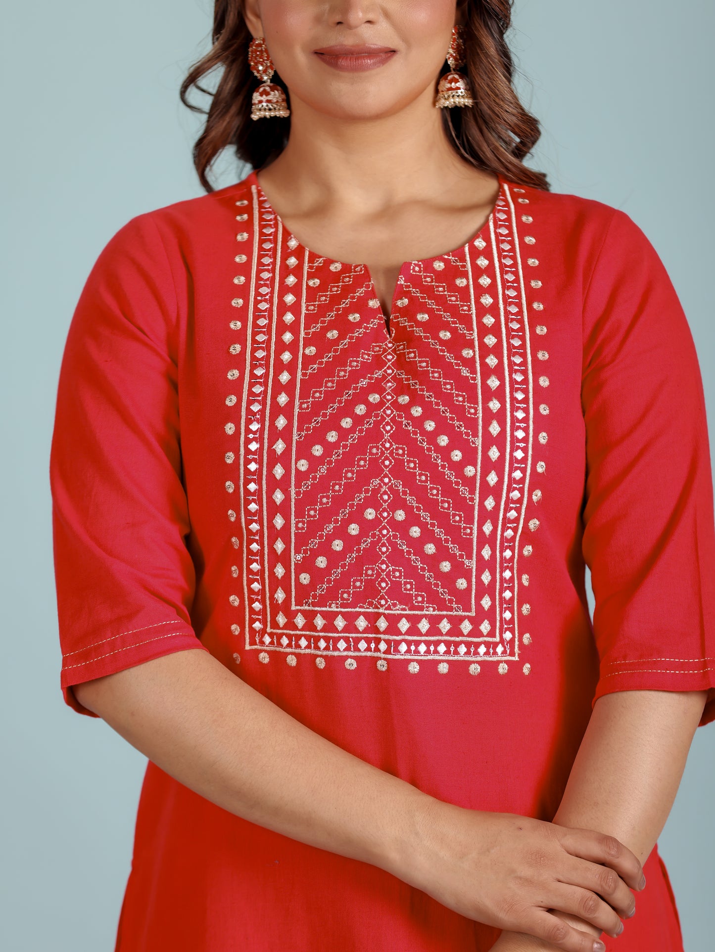 Linen Cotton Solid Kurta