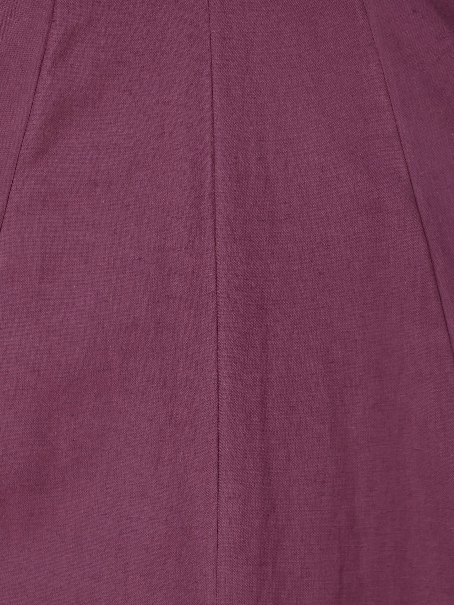 Embroidered Linen Cotton Solid Anarkali Purple Kurta