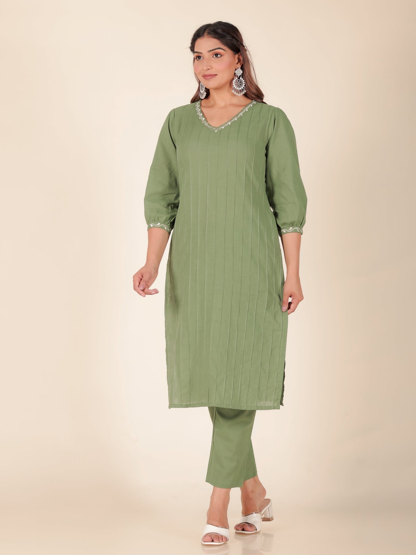 Khadi Cotton Solid Kurta