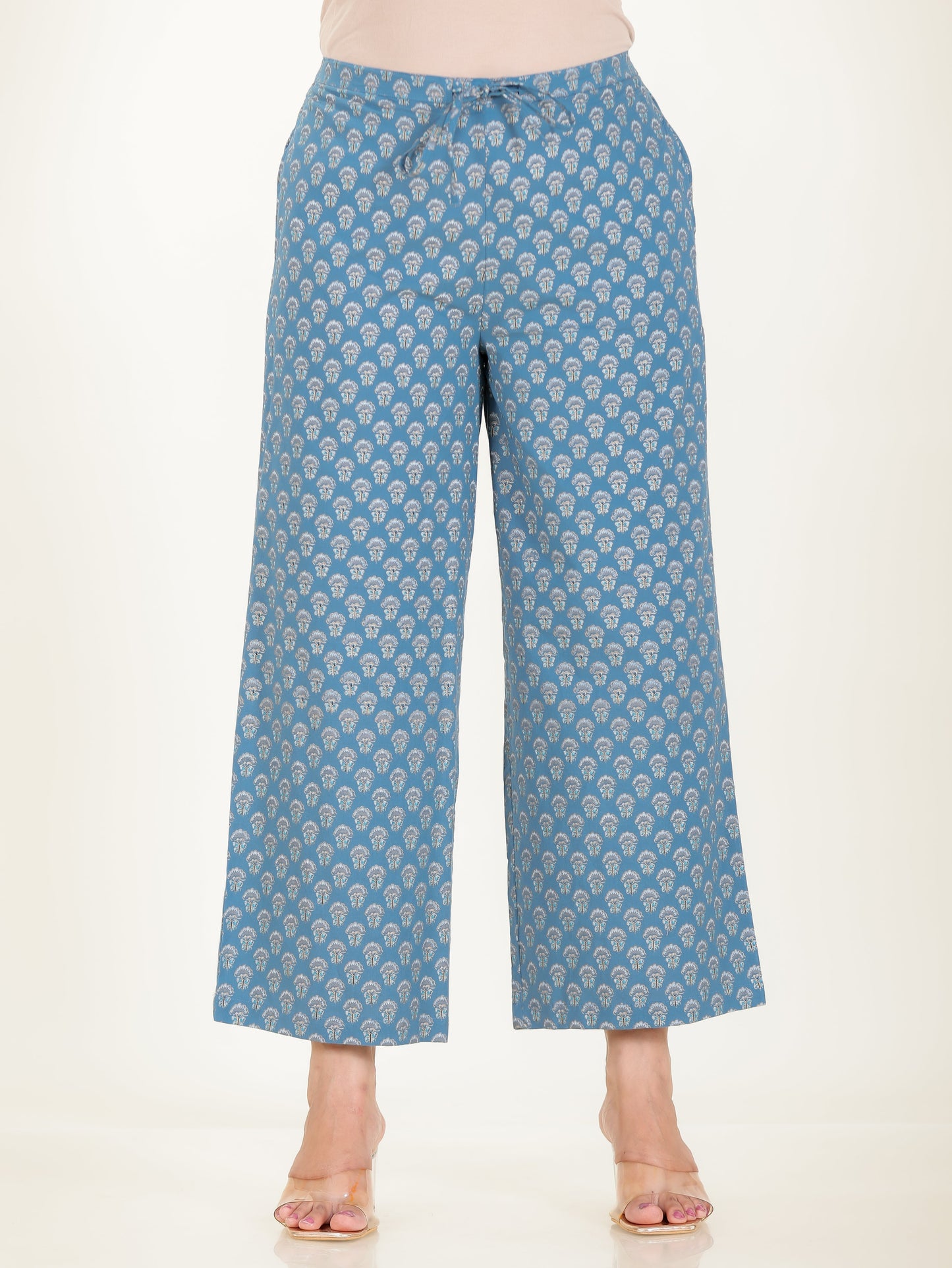Soft Cotton Butti Blue Palazzo
