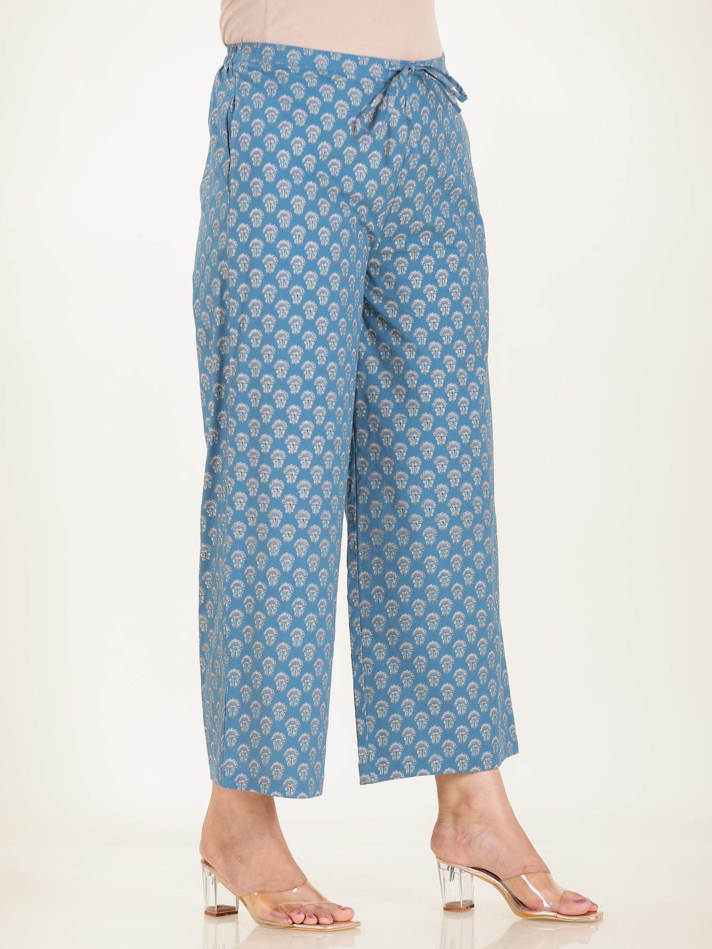 Soft Cotton Butti Blue Palazzo