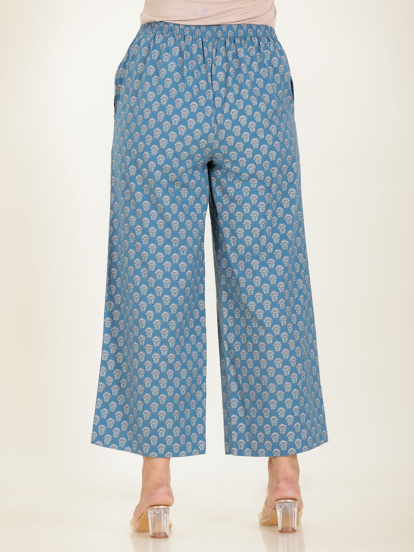 Soft Cotton Butti Blue Palazzo