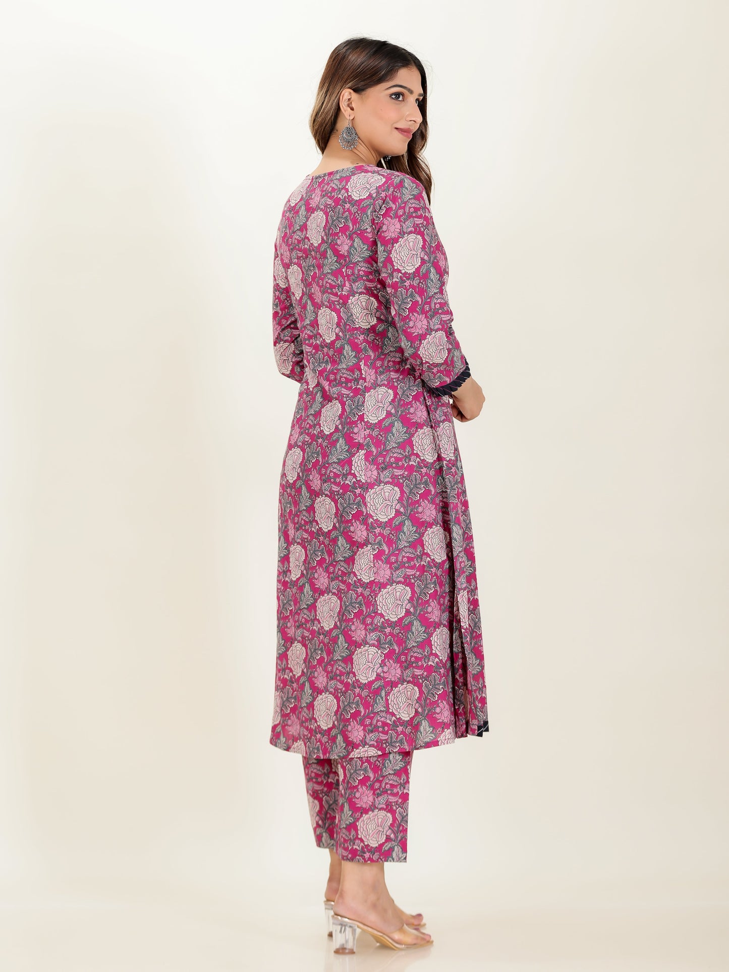 Soft Cotton Floral Kurta