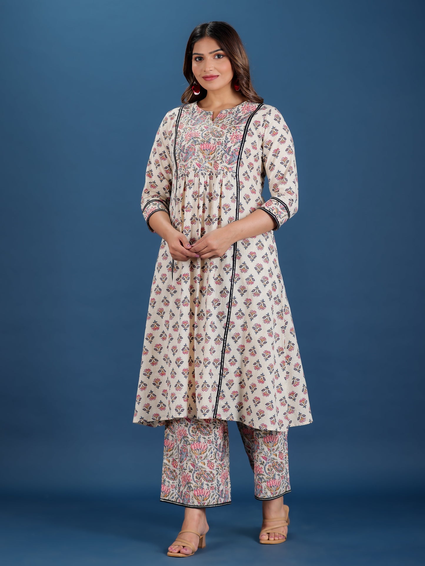 Soft Cotton Block Kurta