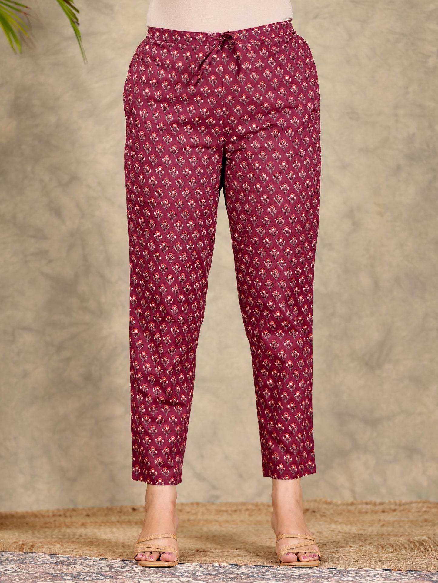 Soft Cotton Block Pant