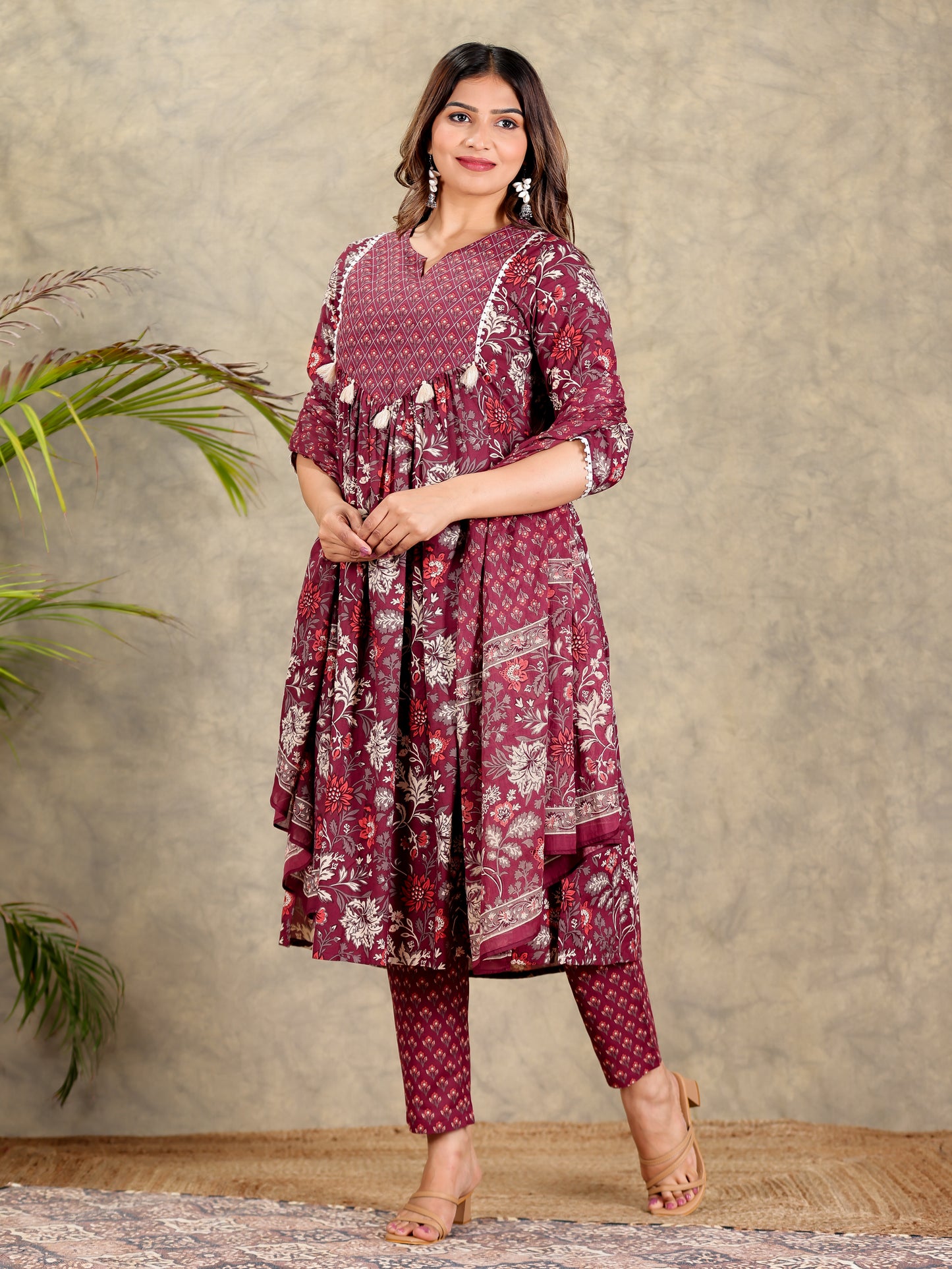 Soft Cotton Floral Kurta