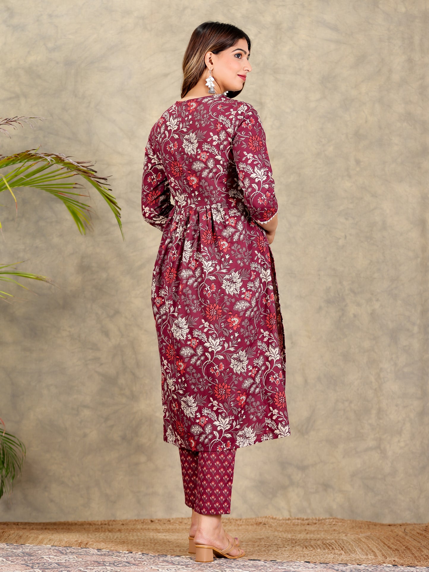 Soft Cotton Floral Kurta