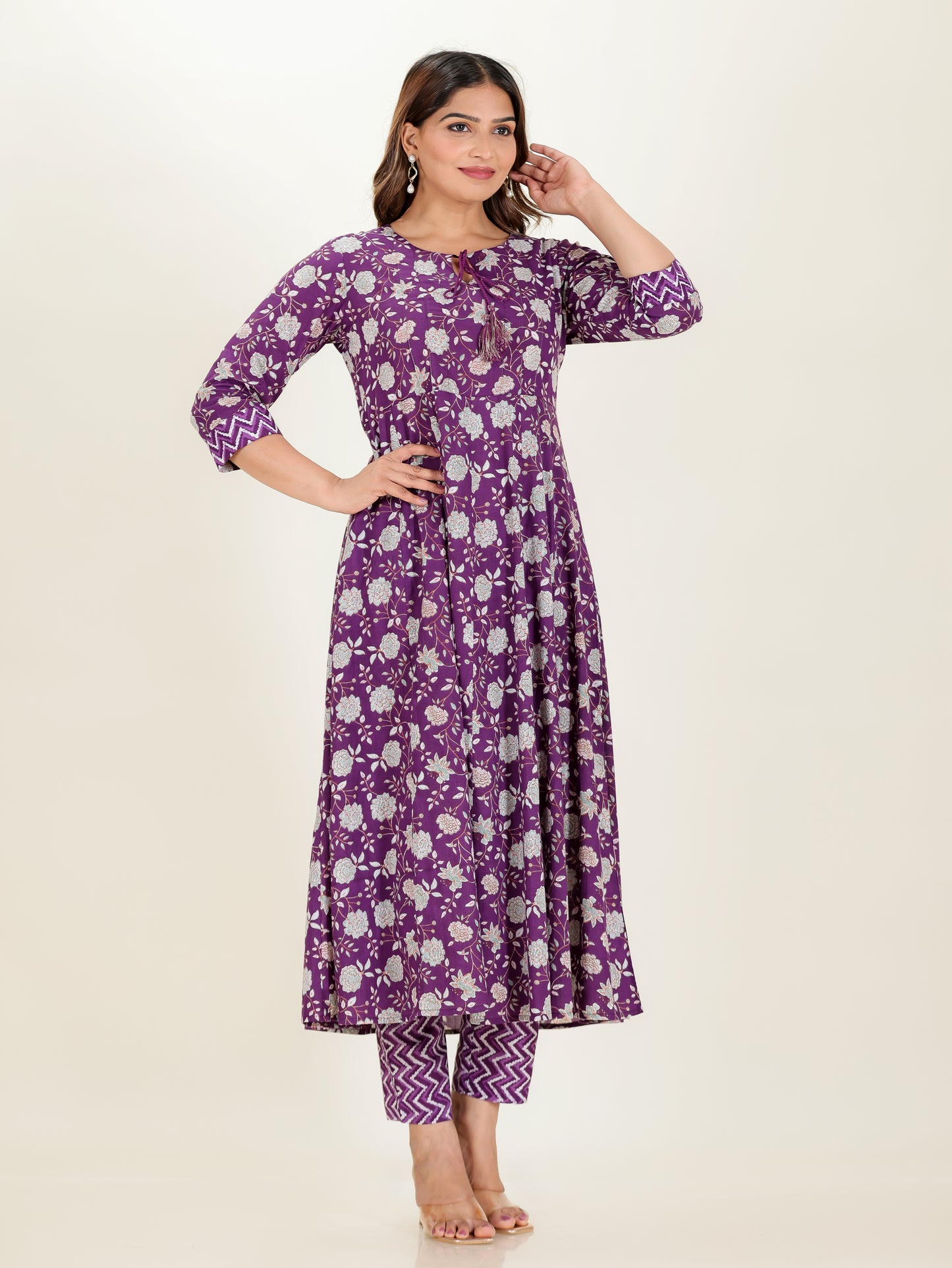 Soft Cotton Floral Kurta