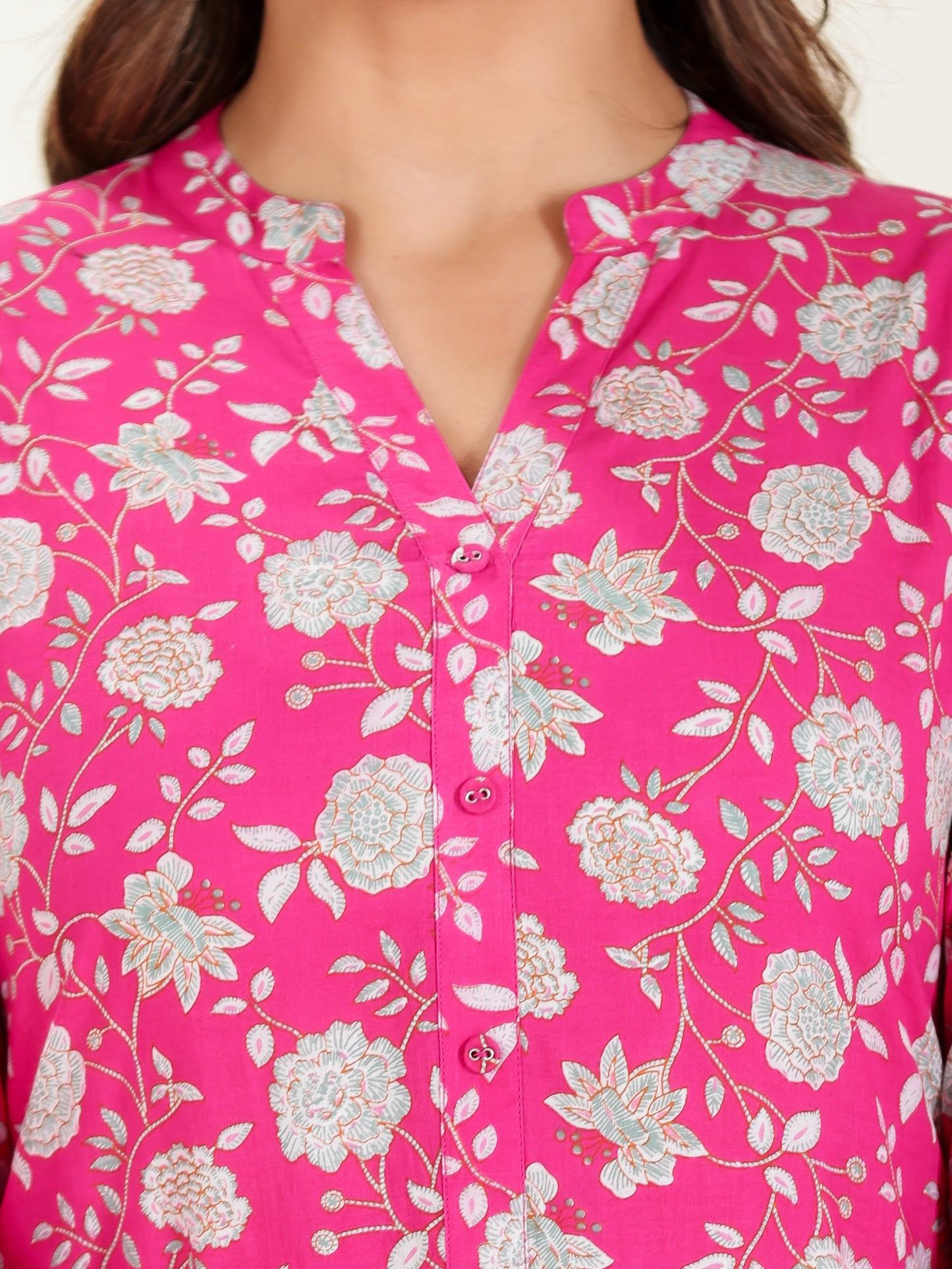 Soft Cotton Floral Kurta