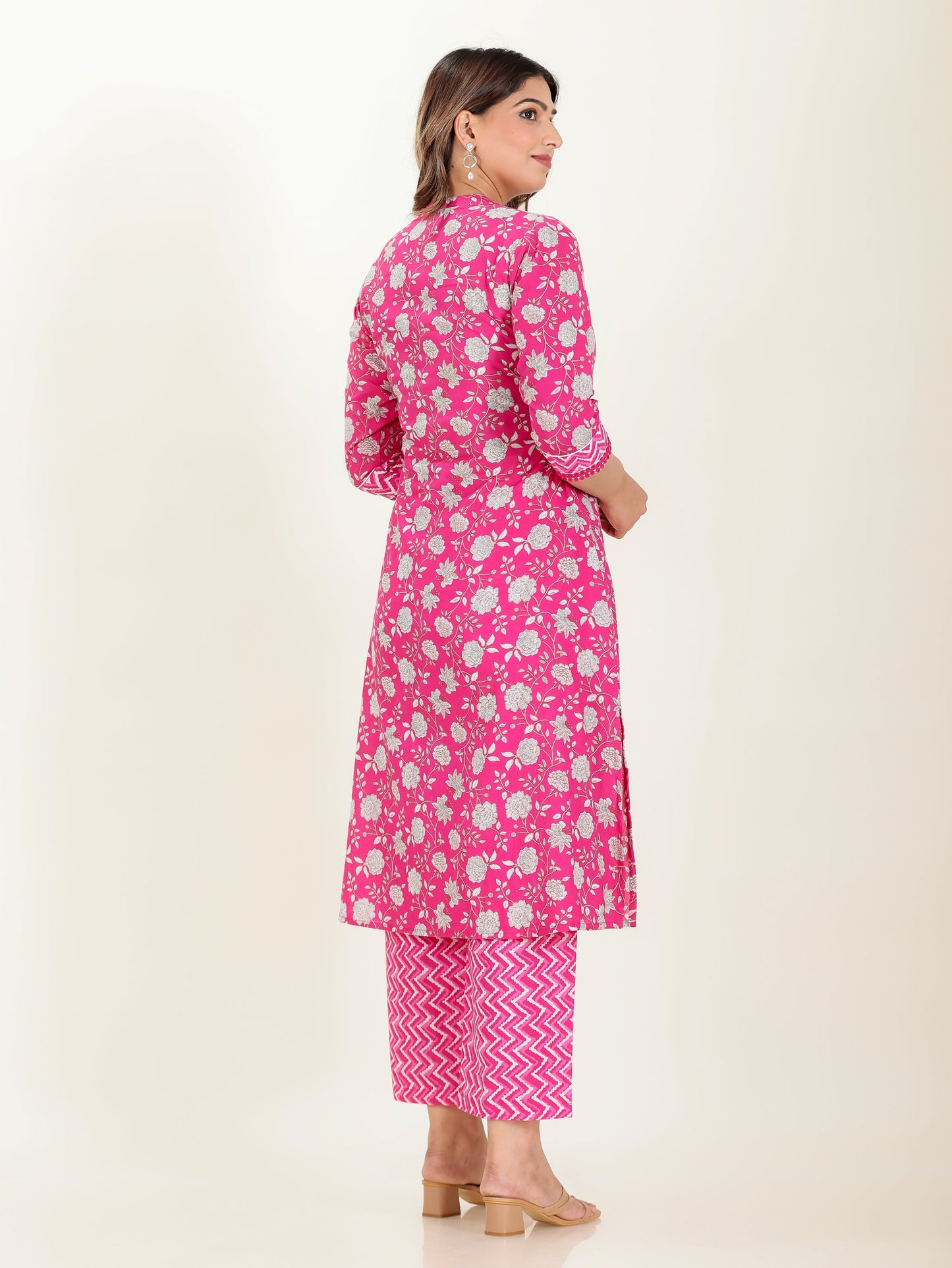 Soft Cotton Floral Kurta