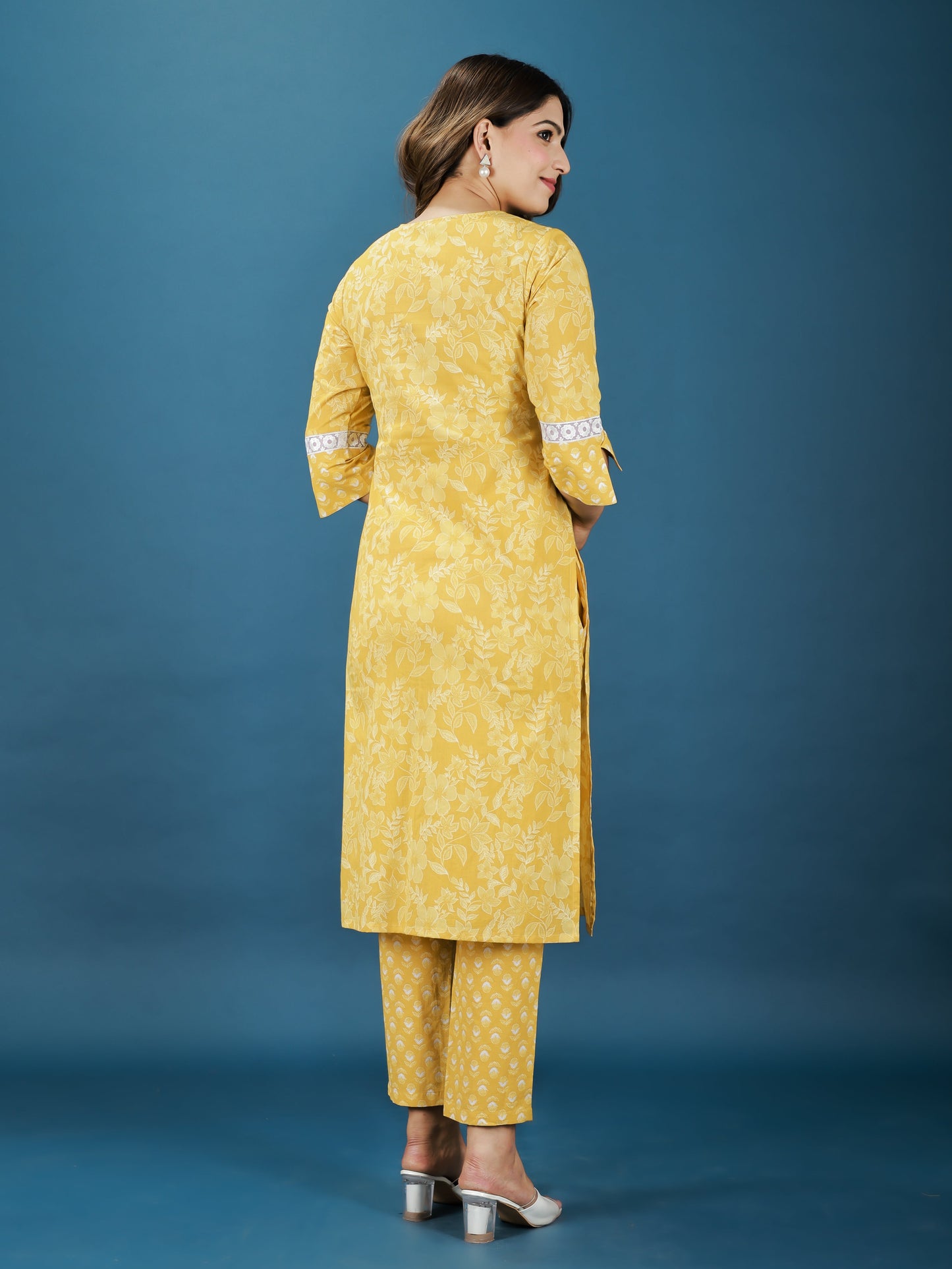 Soft Cotton Floral Kurta