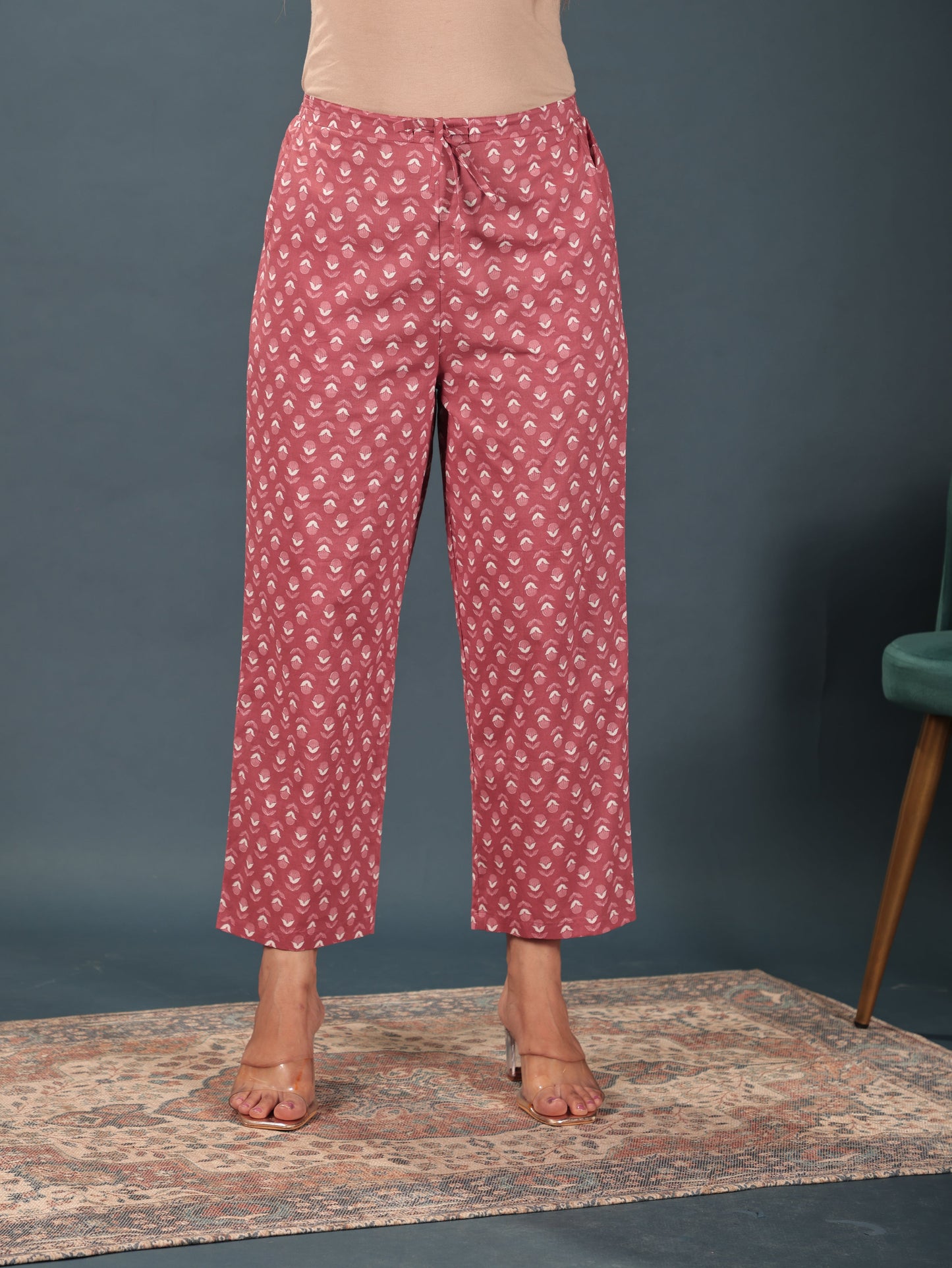 Soft Cotton Block Pant