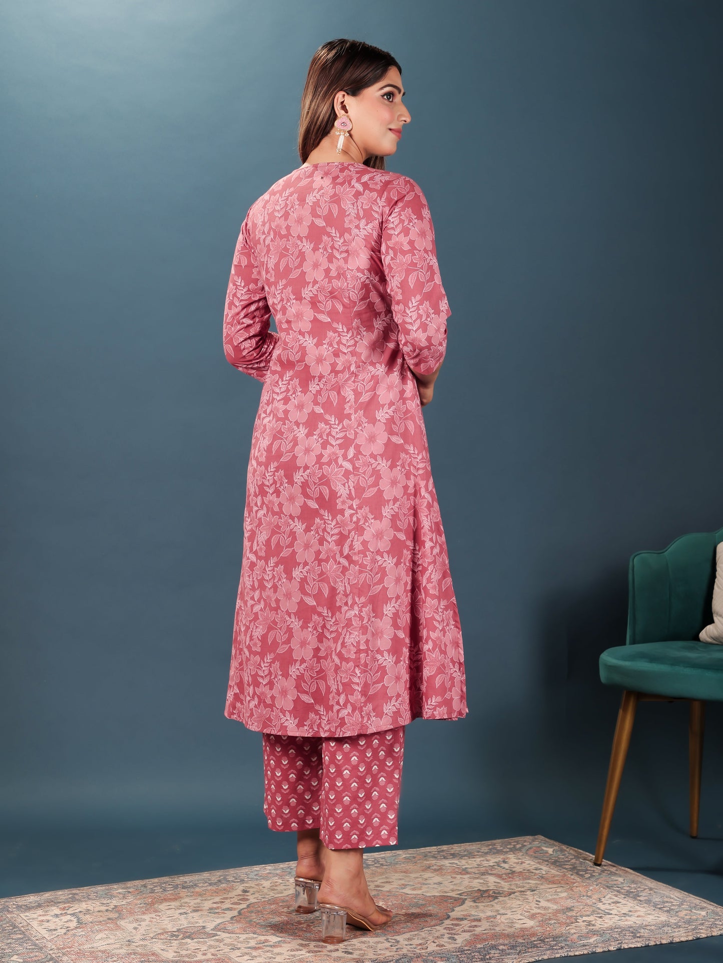 Soft Cotton Floral Kurta