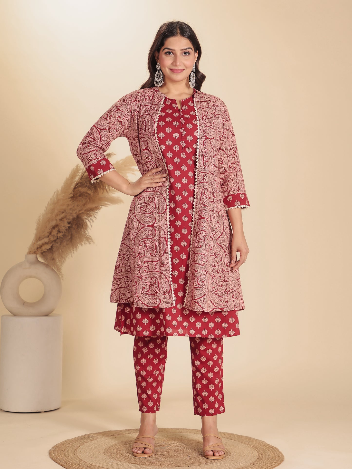 Soft Cotton Ajrakh Kurta