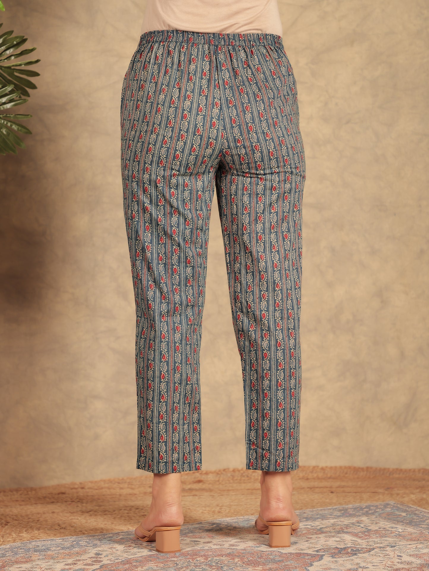 Soft Cotton Ajrakh Pant