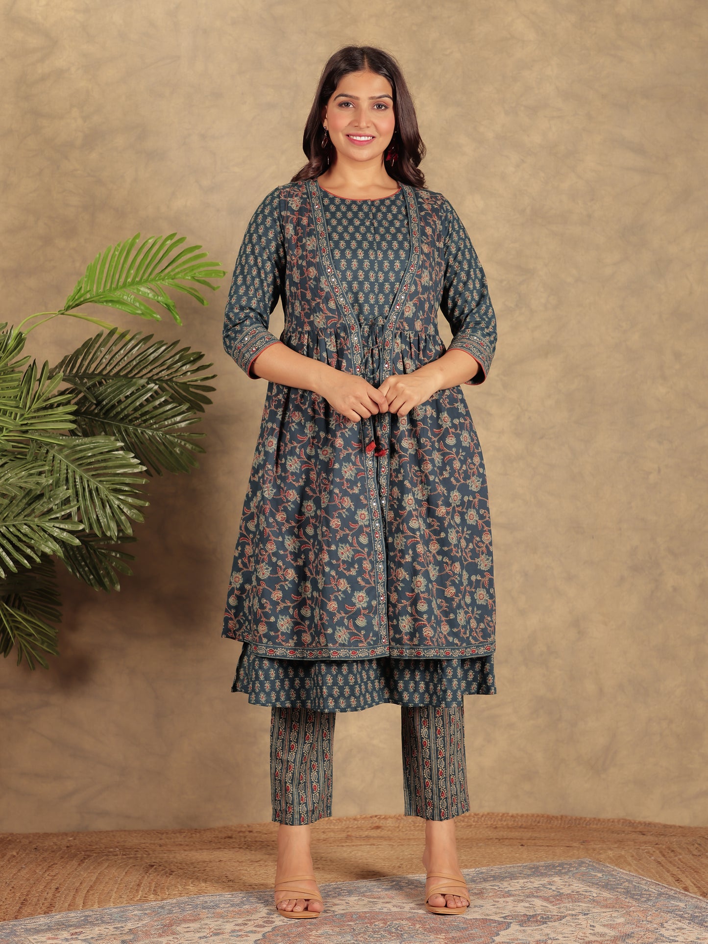 Soft Cotton Ajrakh Kurta