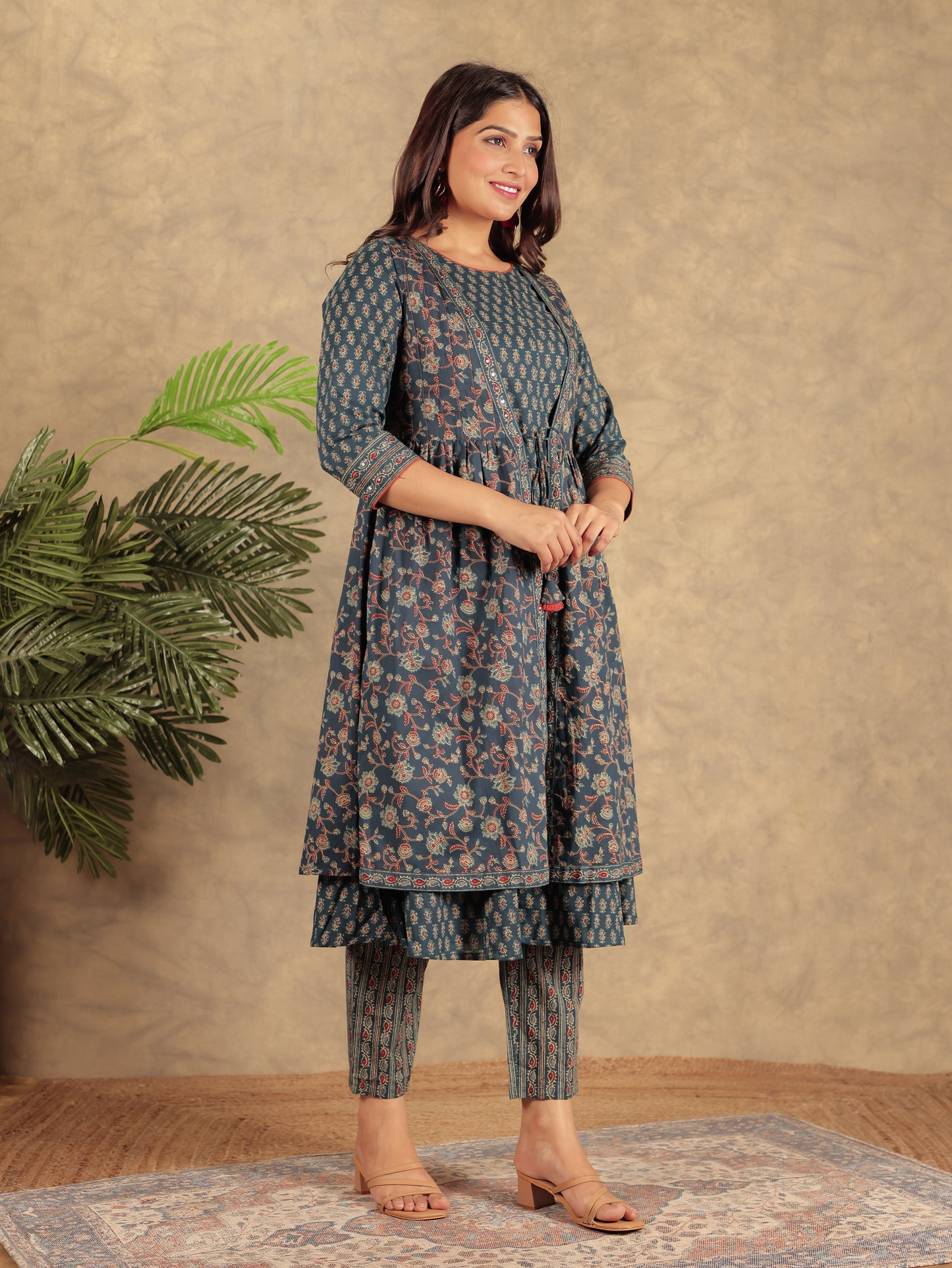 Soft Cotton Ajrakh Kurta