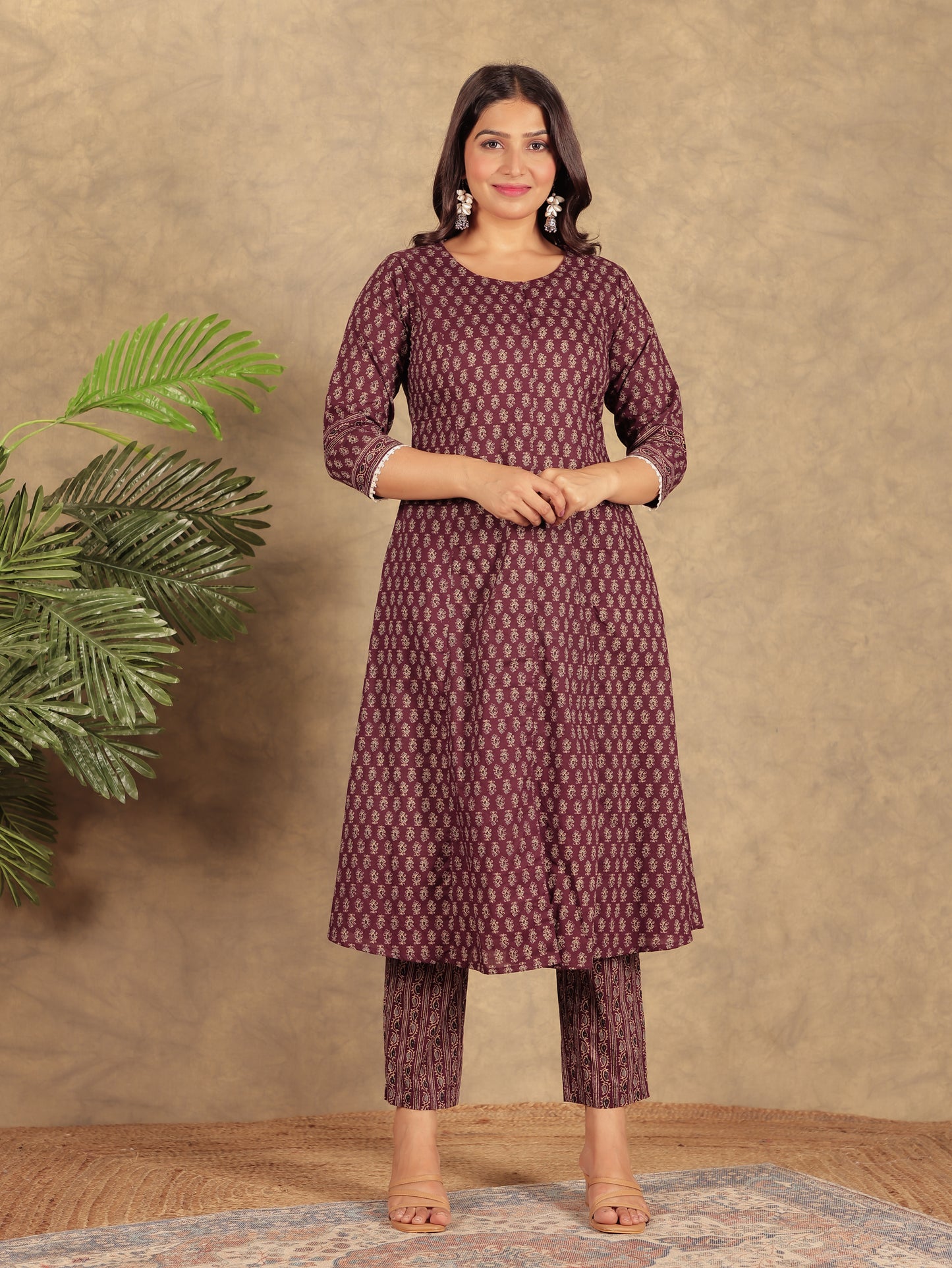 Soft Cotton Ajrakh Kurta