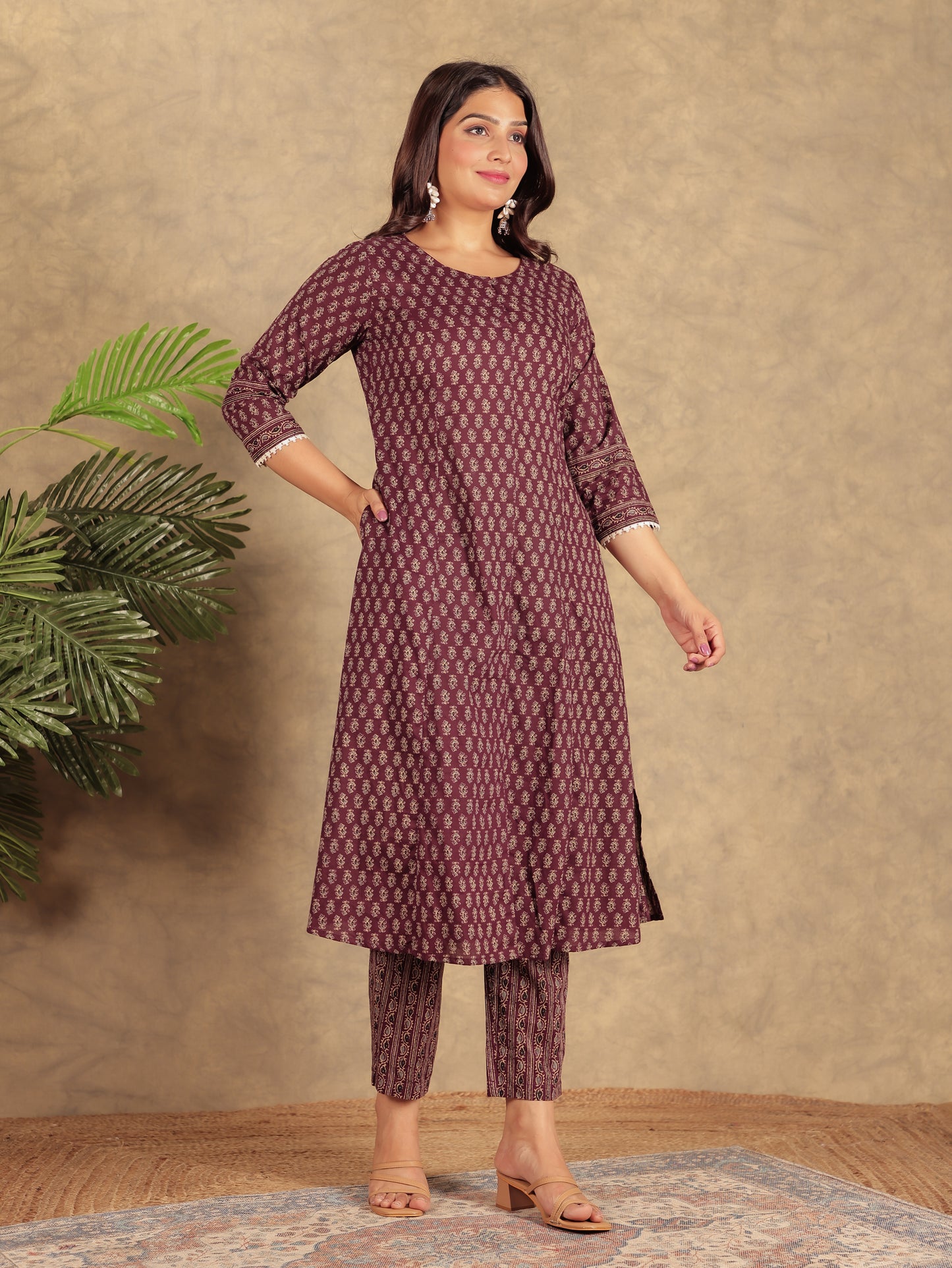 Soft Cotton Ajrakh Kurta