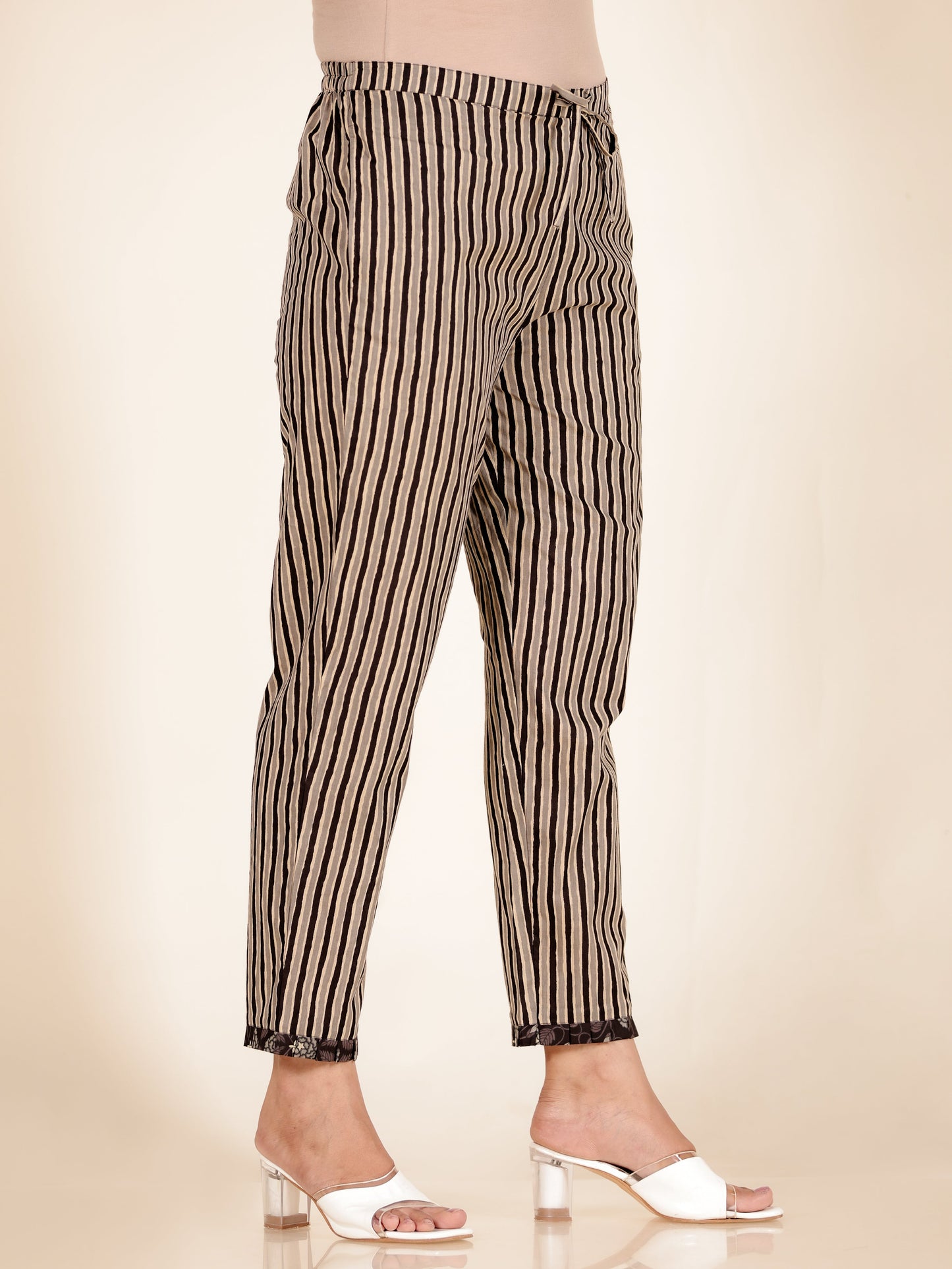 Soft Cotton Striped Pant