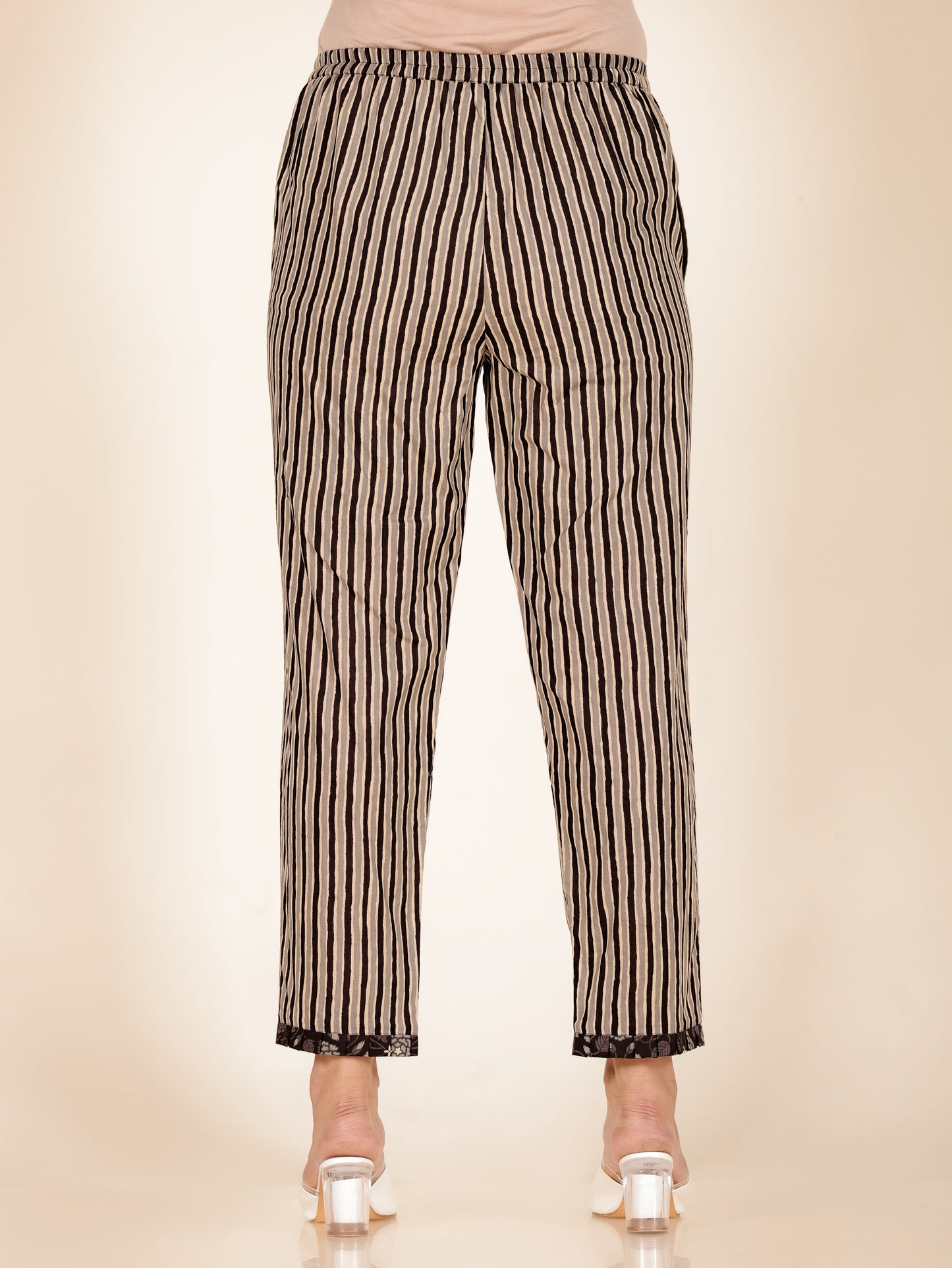 Soft Cotton Striped Pant