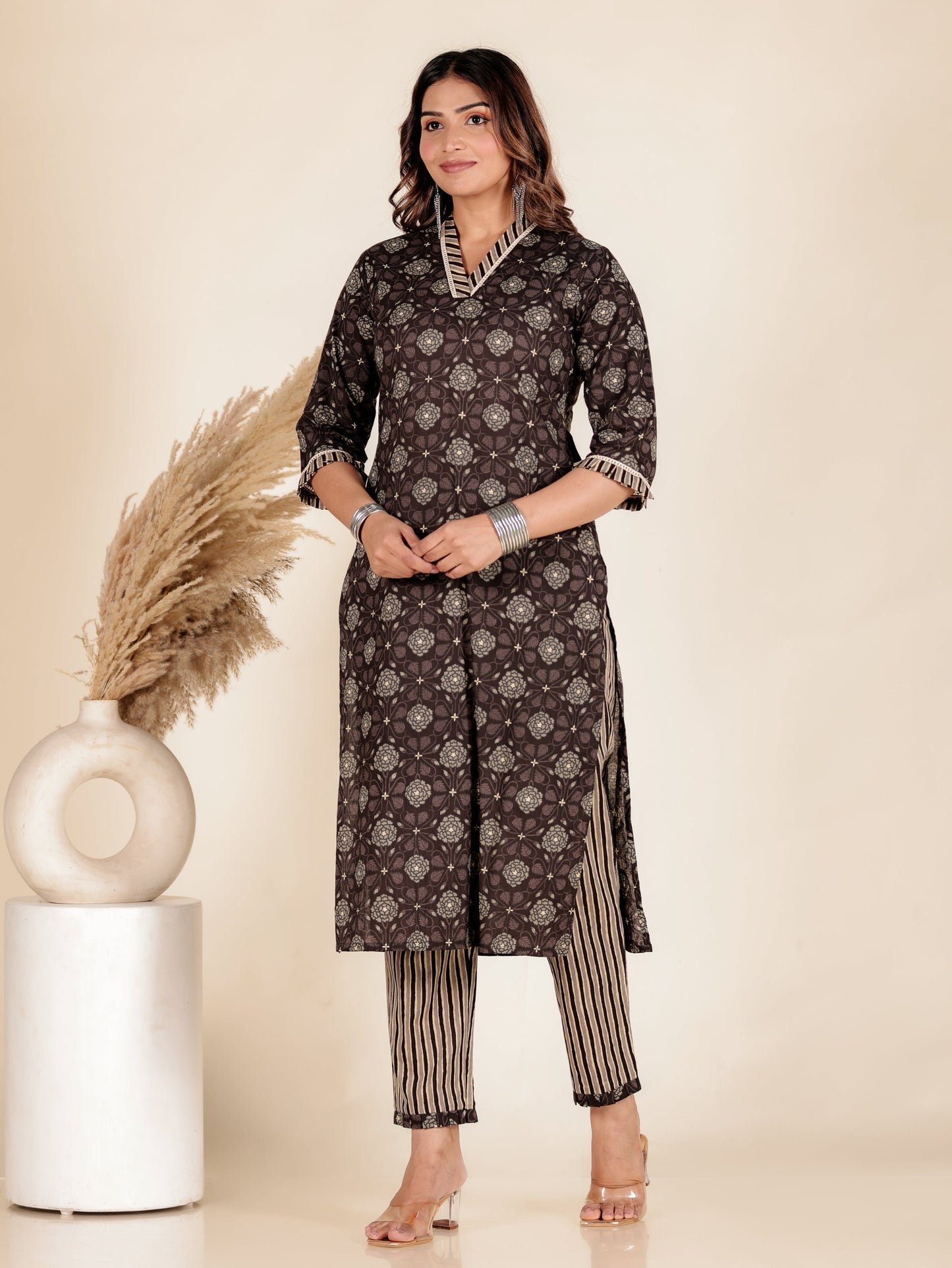 Soft Cotton Floral Kurta