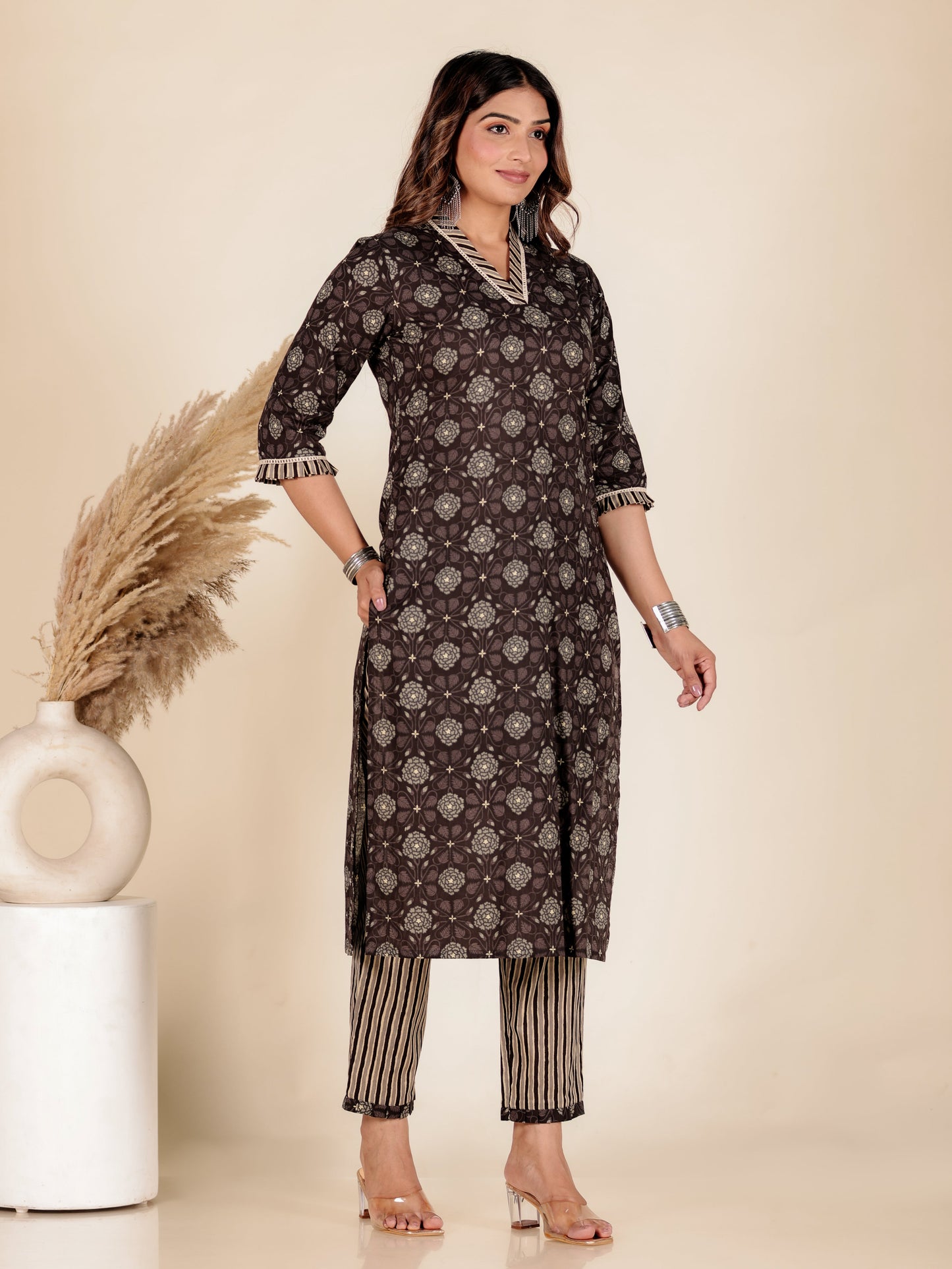 Soft Cotton Floral Kurta