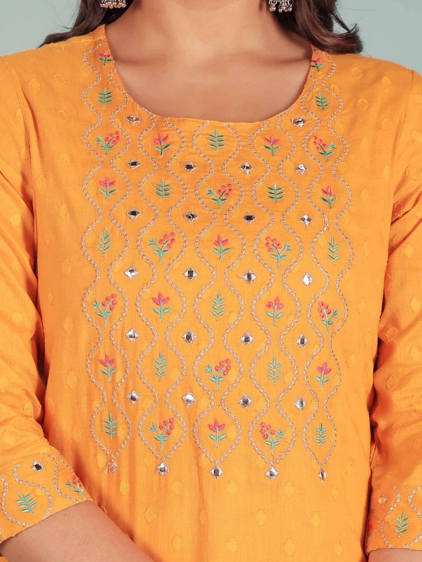 Soft Cotton Solid Straight Yellow Kurta