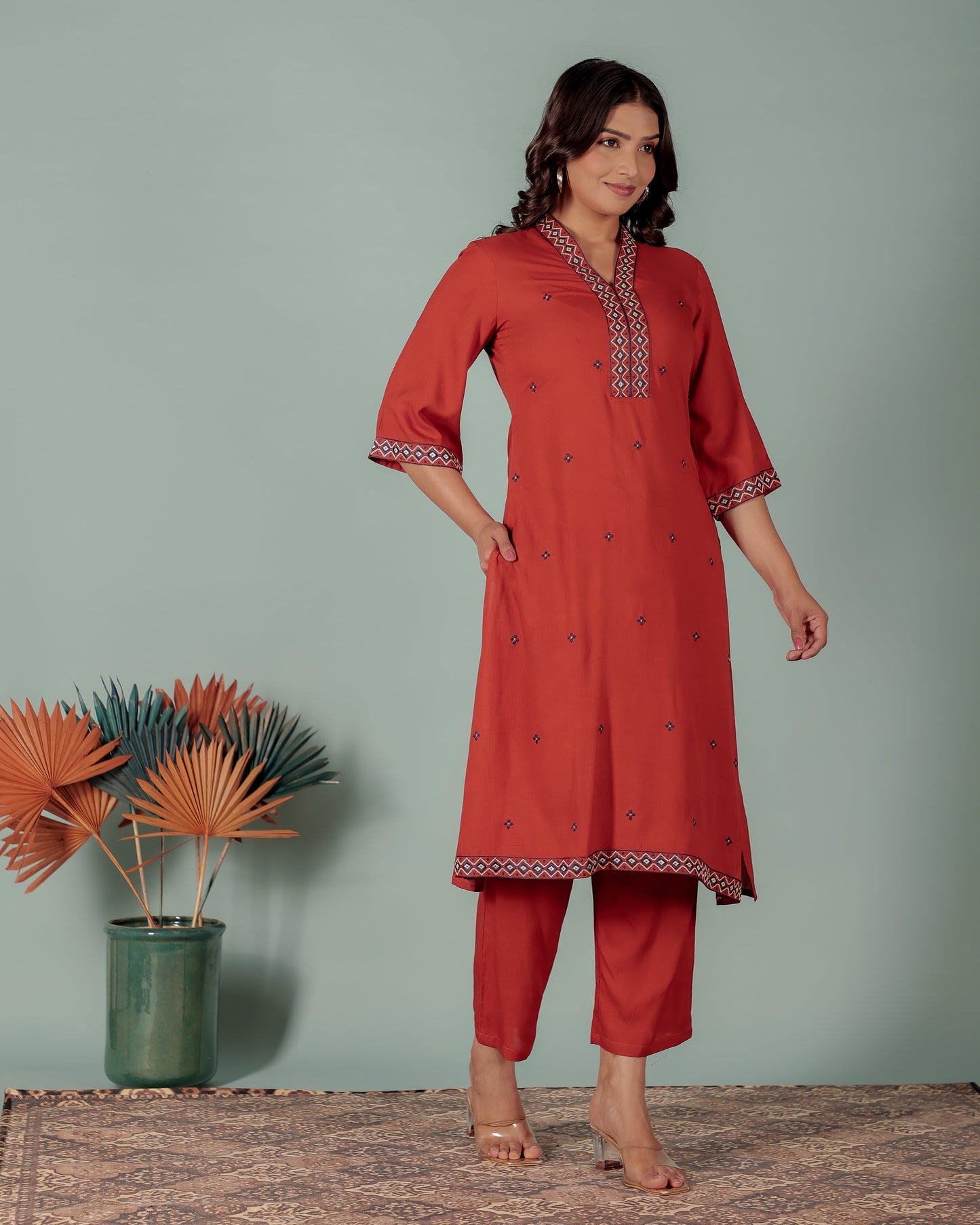 Viscose Solid Kurta