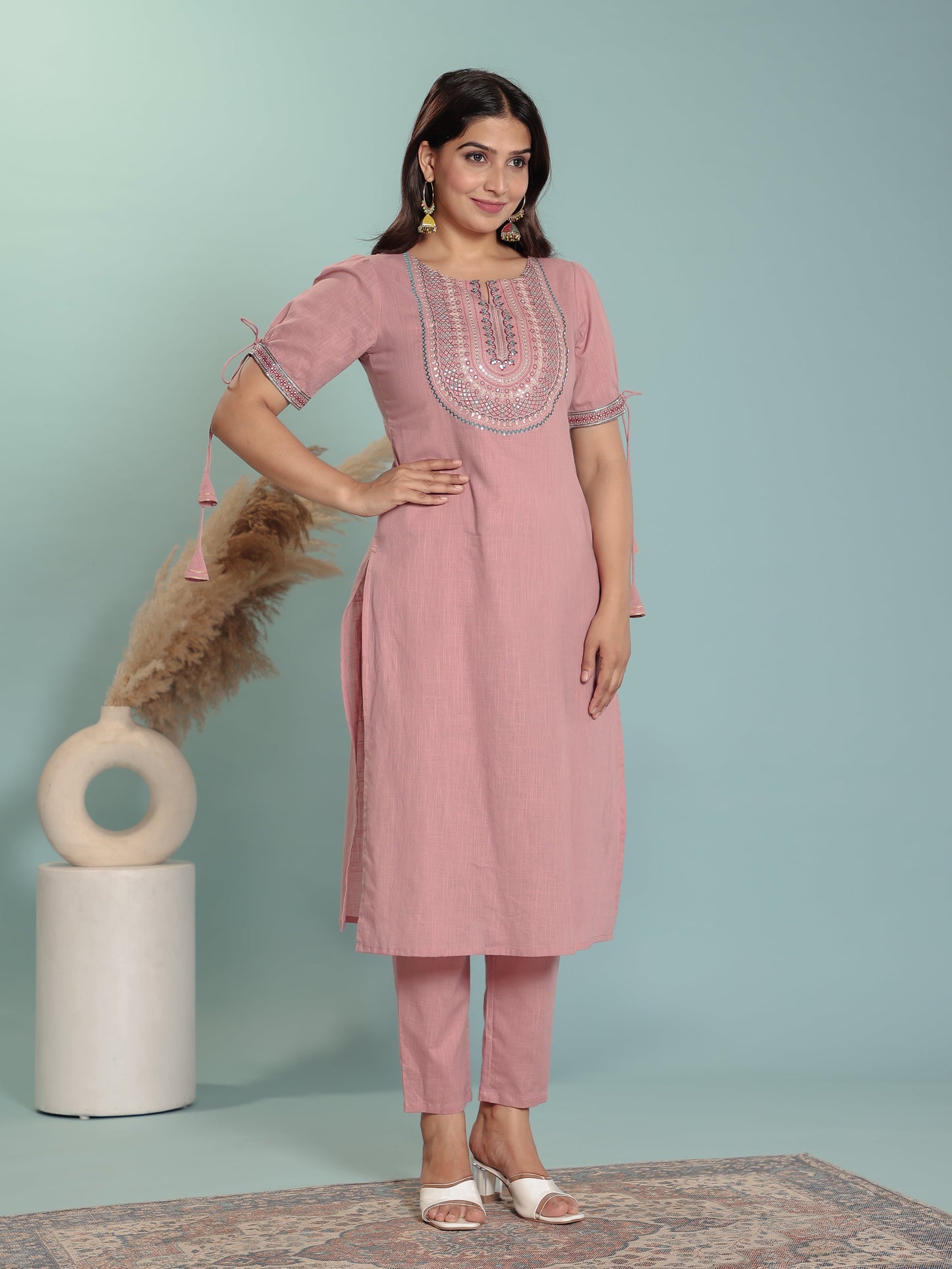 Khadi Cotton Solid Kurta