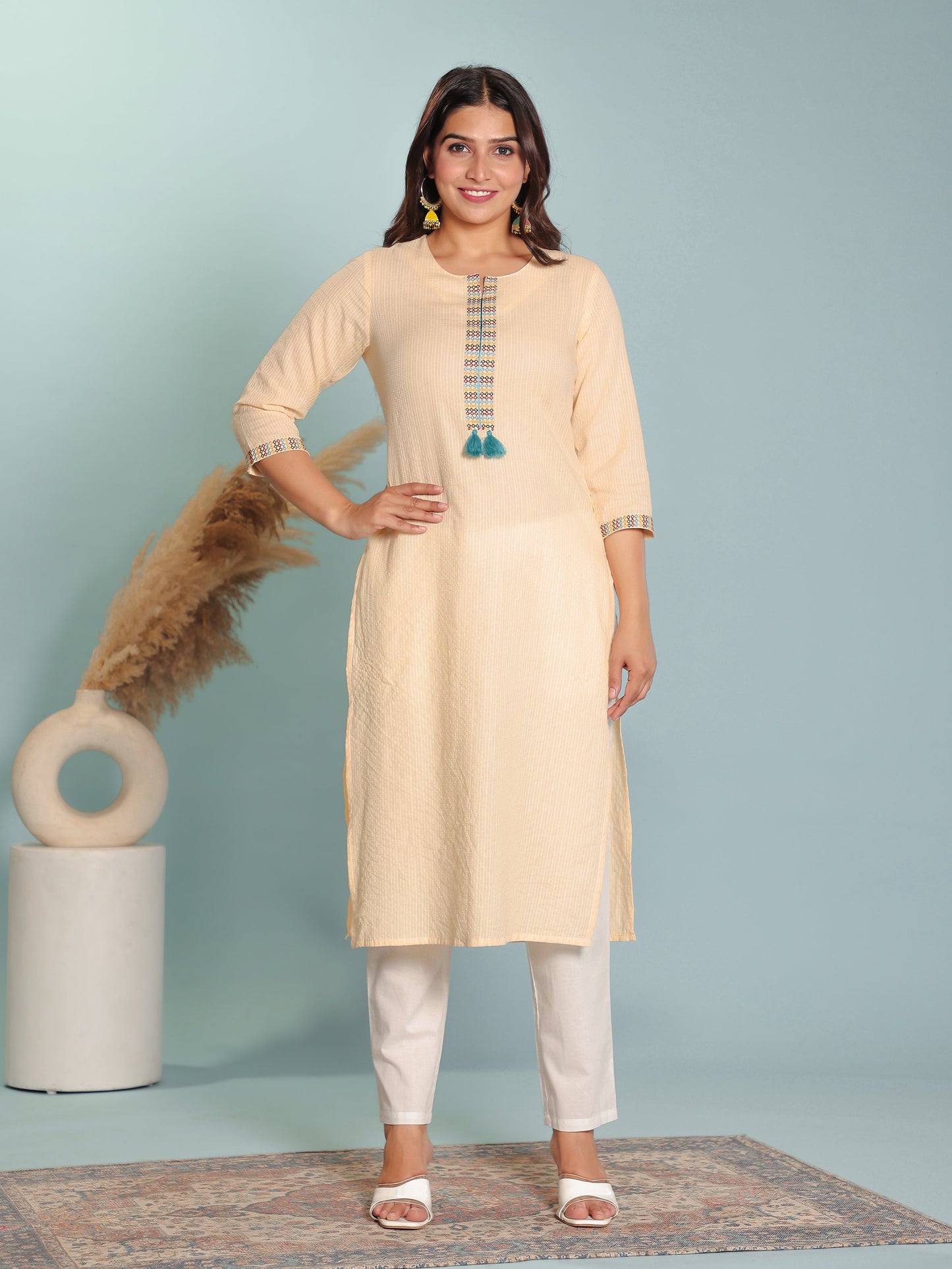 Soft Cotton Solid Kurta