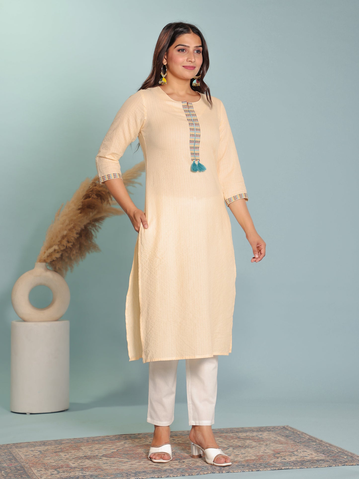 Soft Cotton Solid Kurta