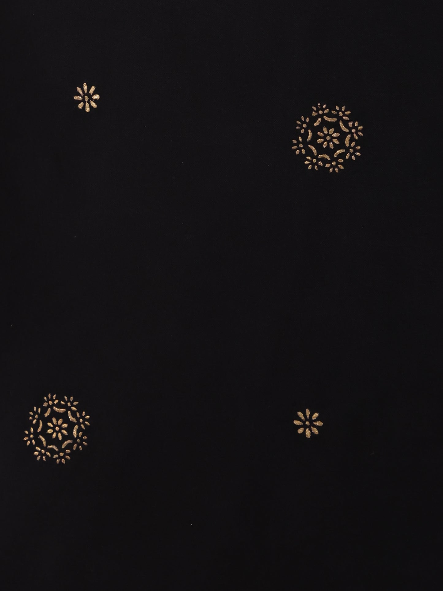 Viscose Rogan Straight Black Kurta