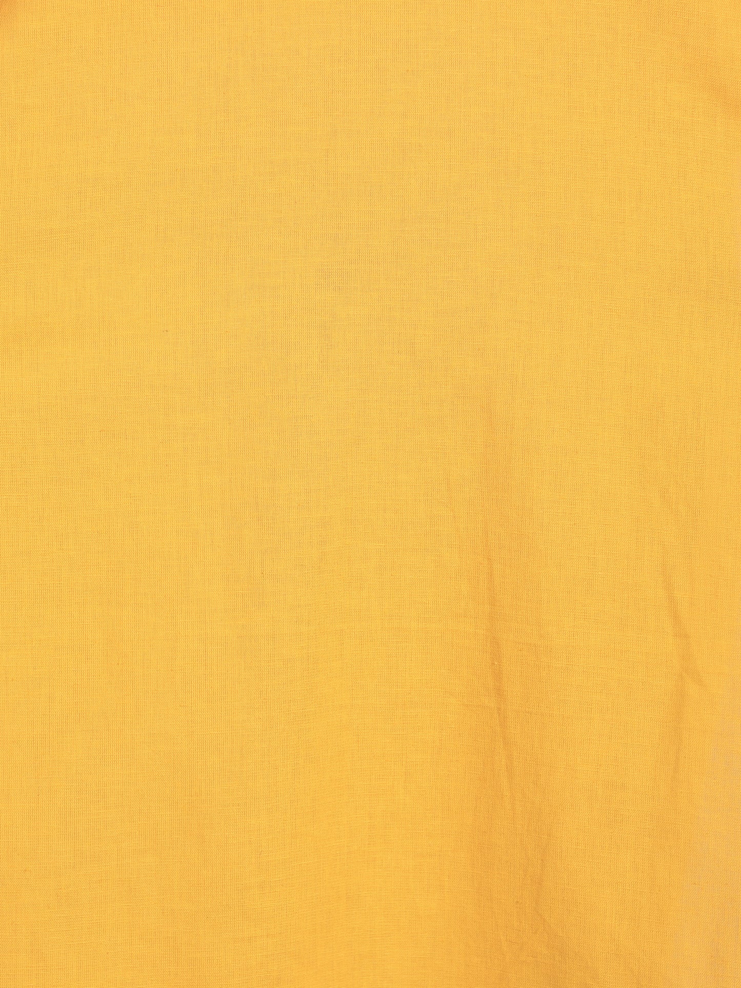 Natural Cotton Solid Straight Yellow Kurta