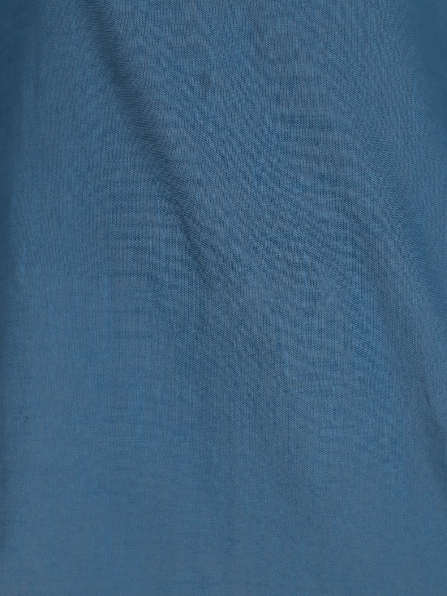 Natural Cotton Solid Straight Blue Kurti