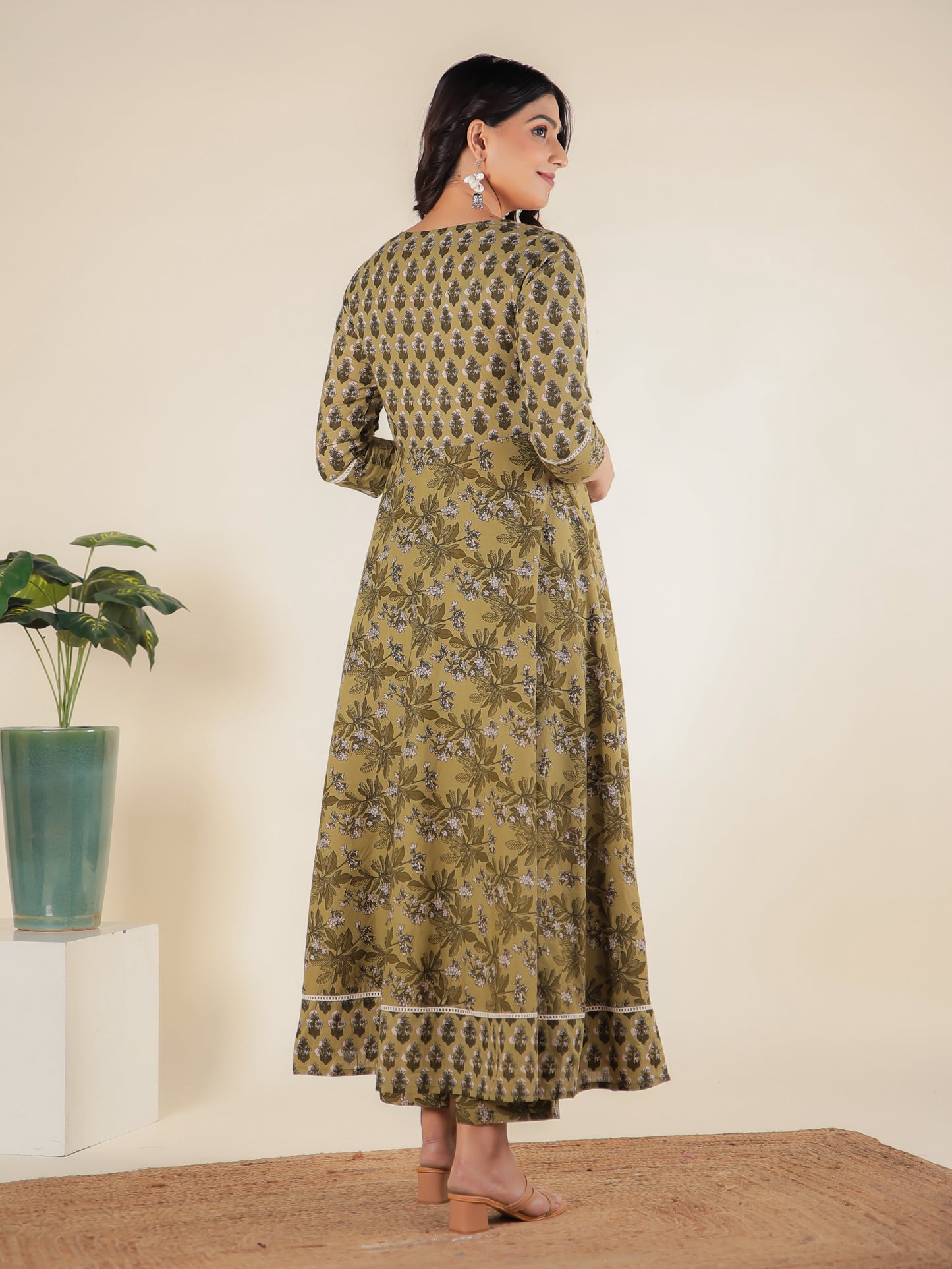 Soft Cotton Floral Kurta