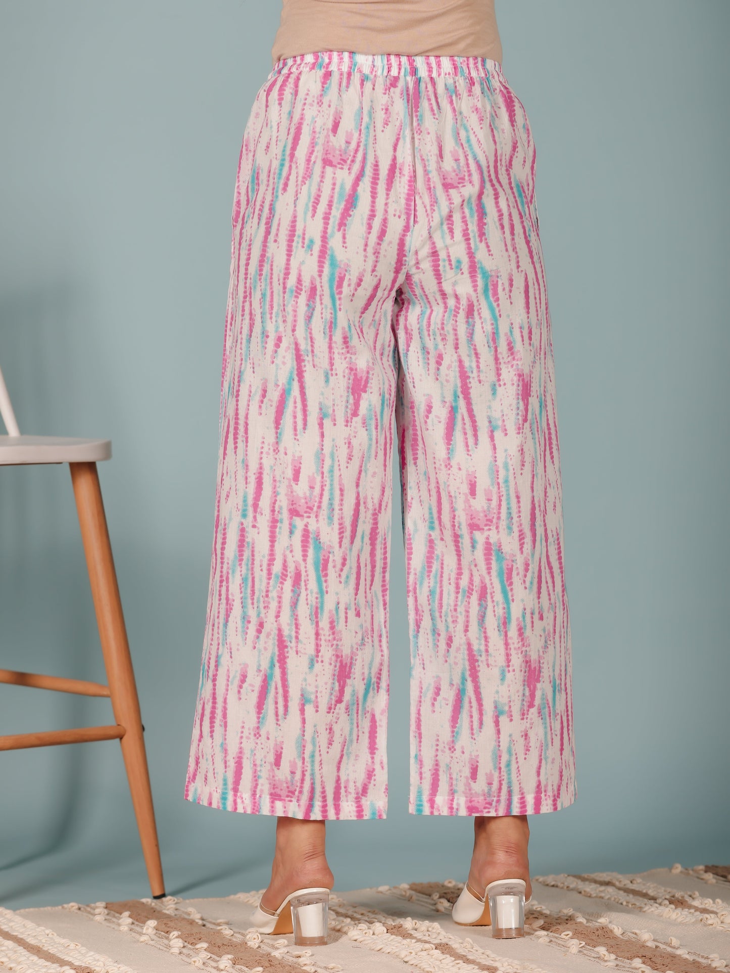 Soft Cotton Tie-Dye Palazzo