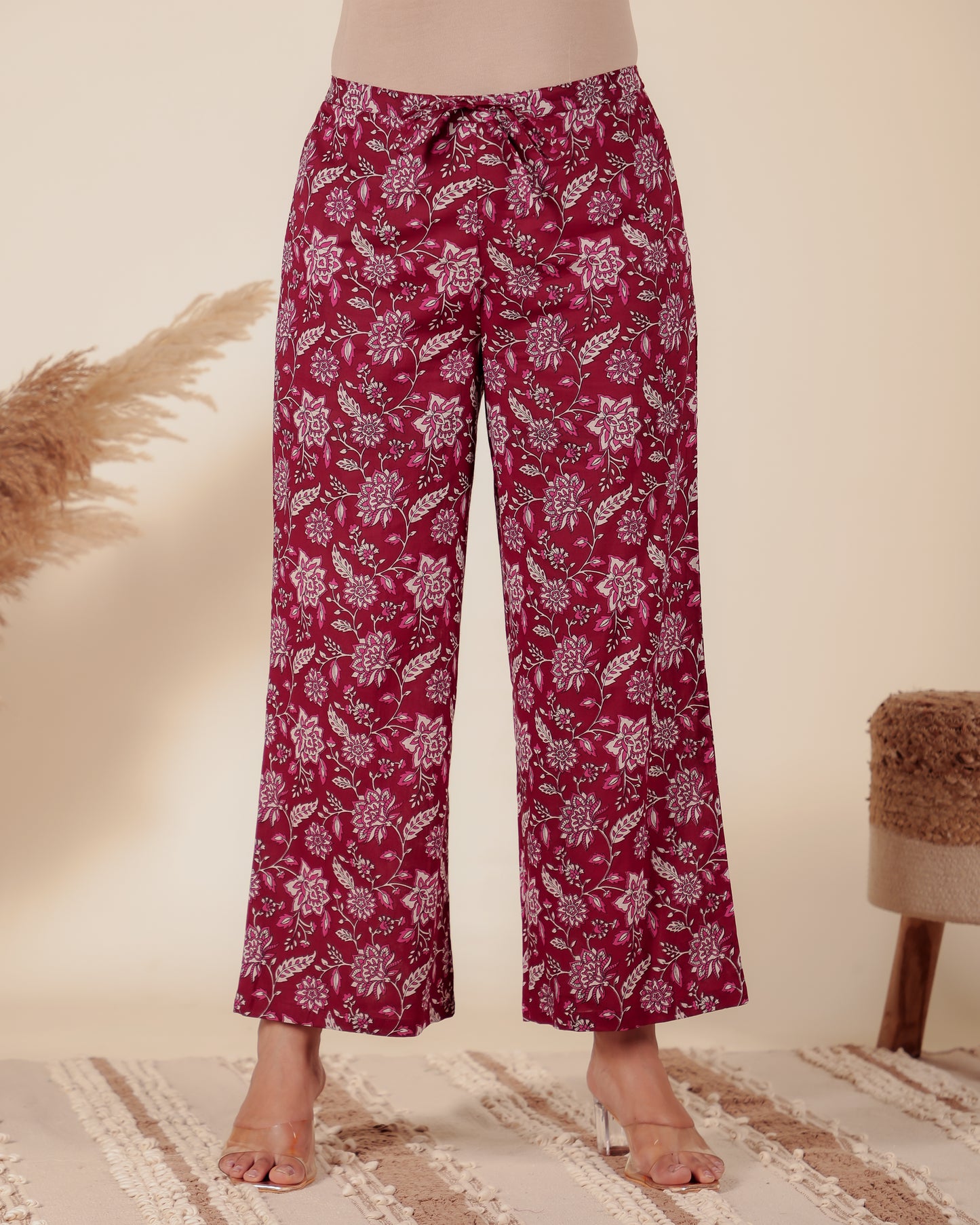 Soft Cotton Floral Palazzo