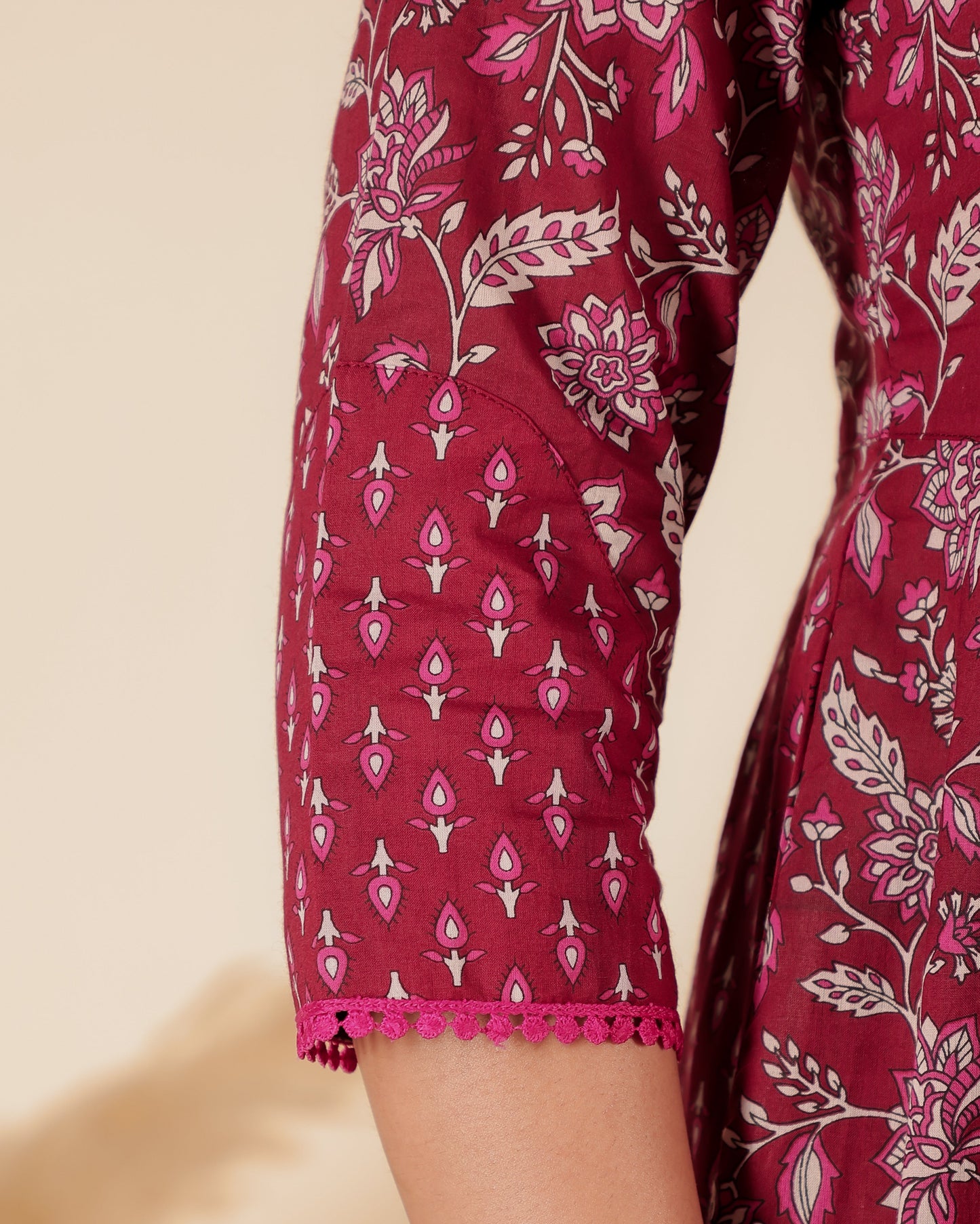 Soft Cotton Floral Kurta